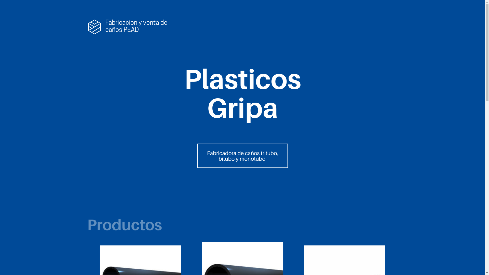 website screenshot of https://plasticosgripa.com/