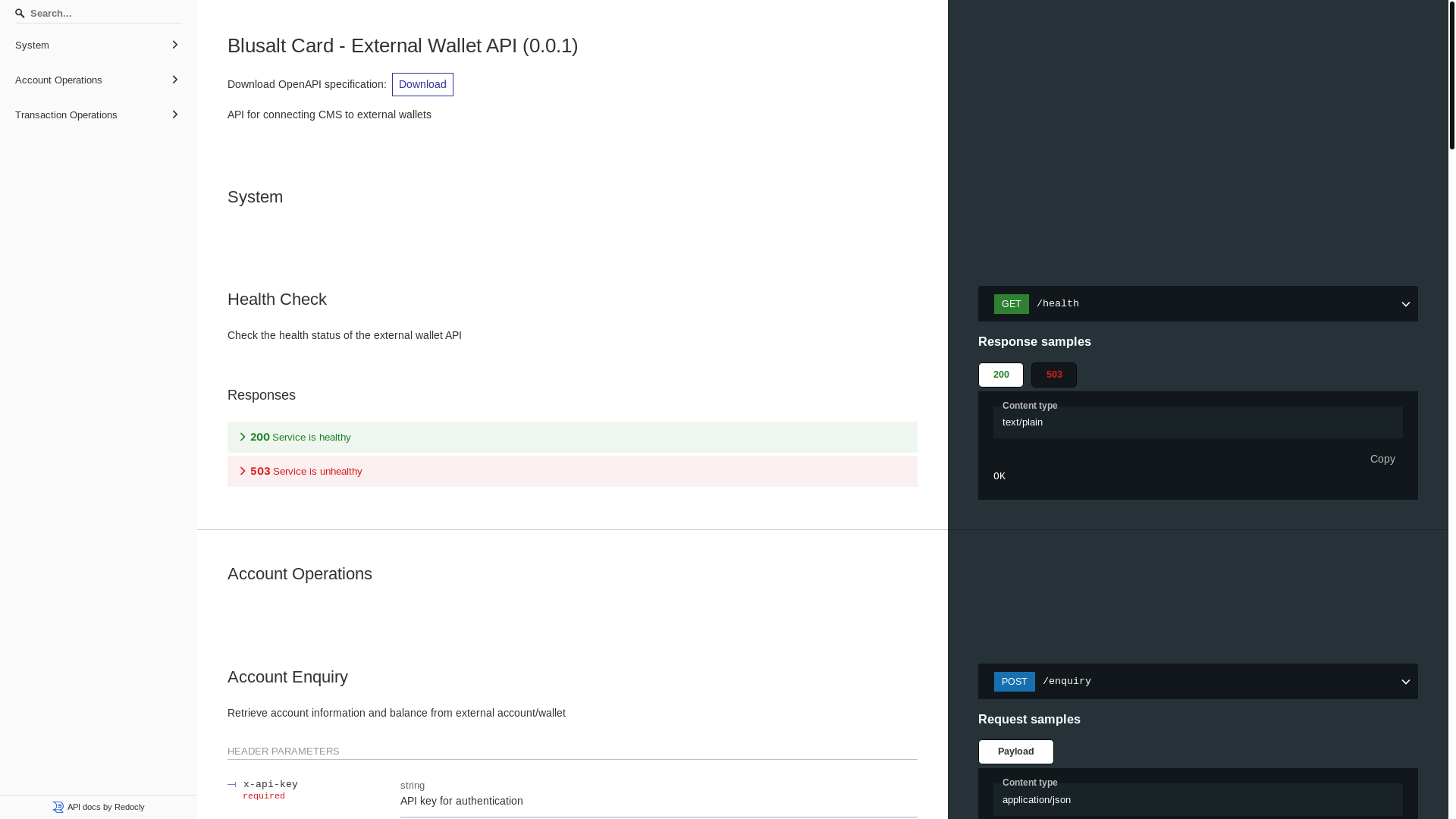 website screenshot of https://card-external-wallet-doc.pages.dev/