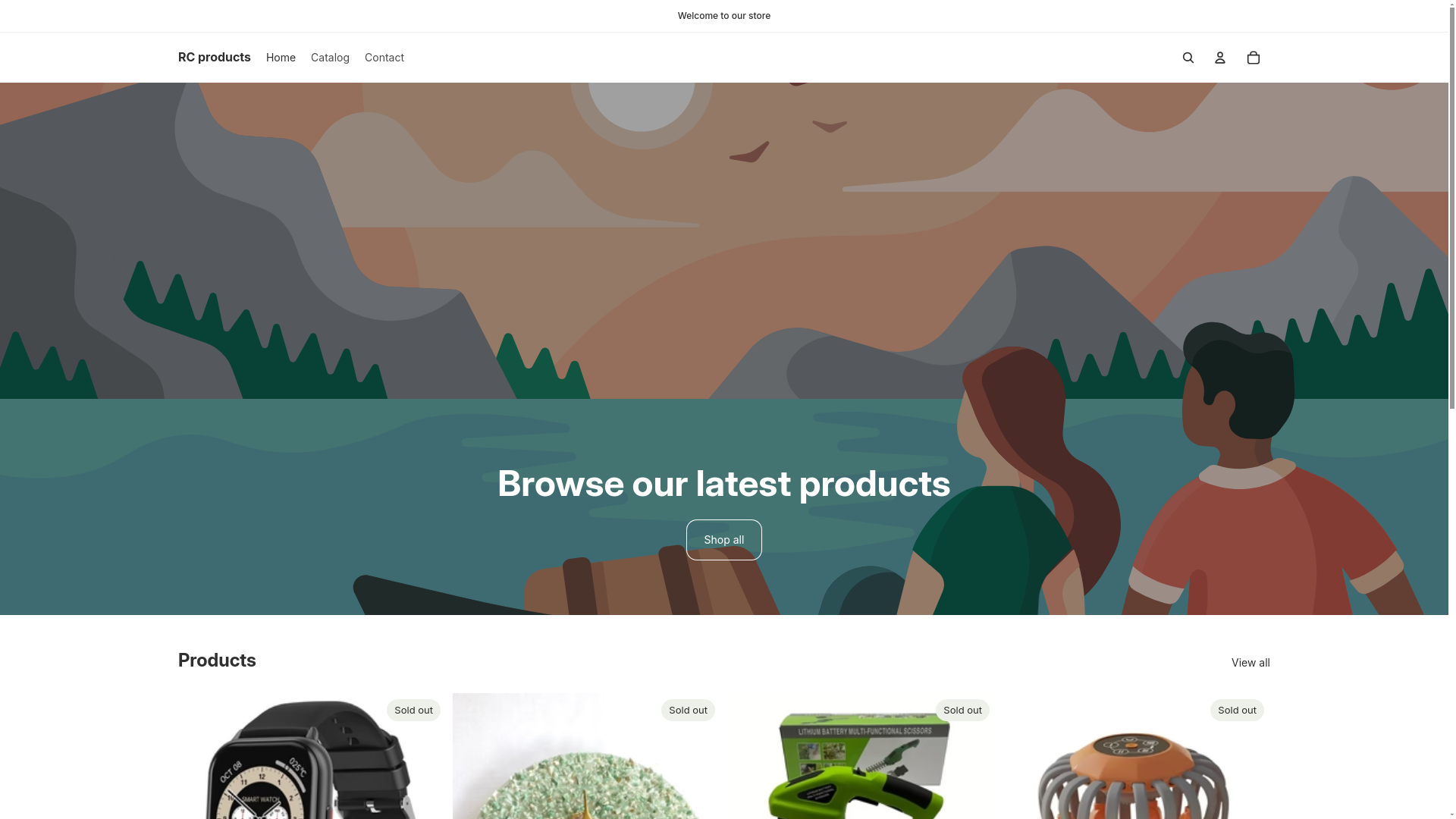 website screenshot of https://rcproductspty.com/