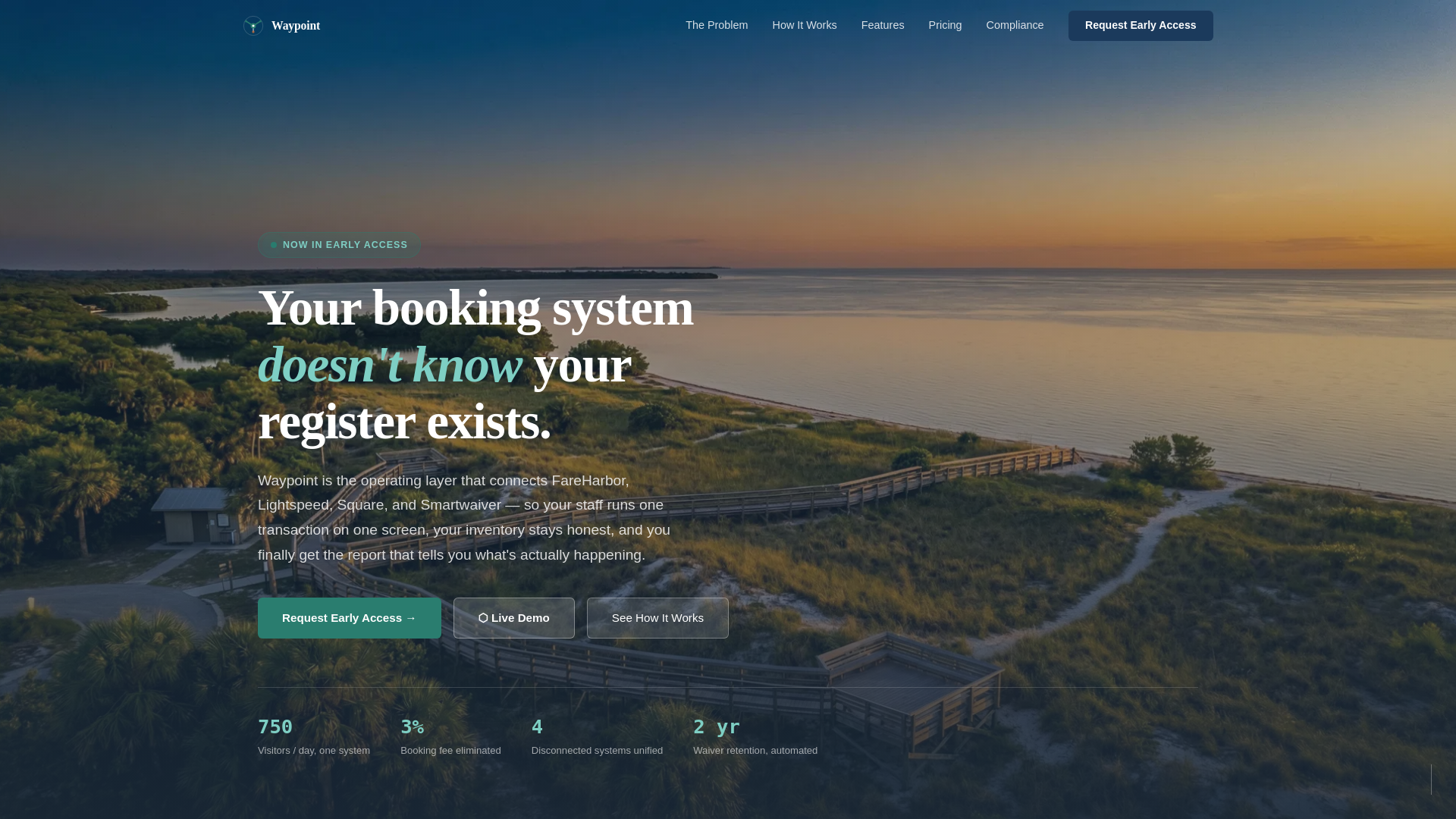 website screenshot of https://waypointsync.com/