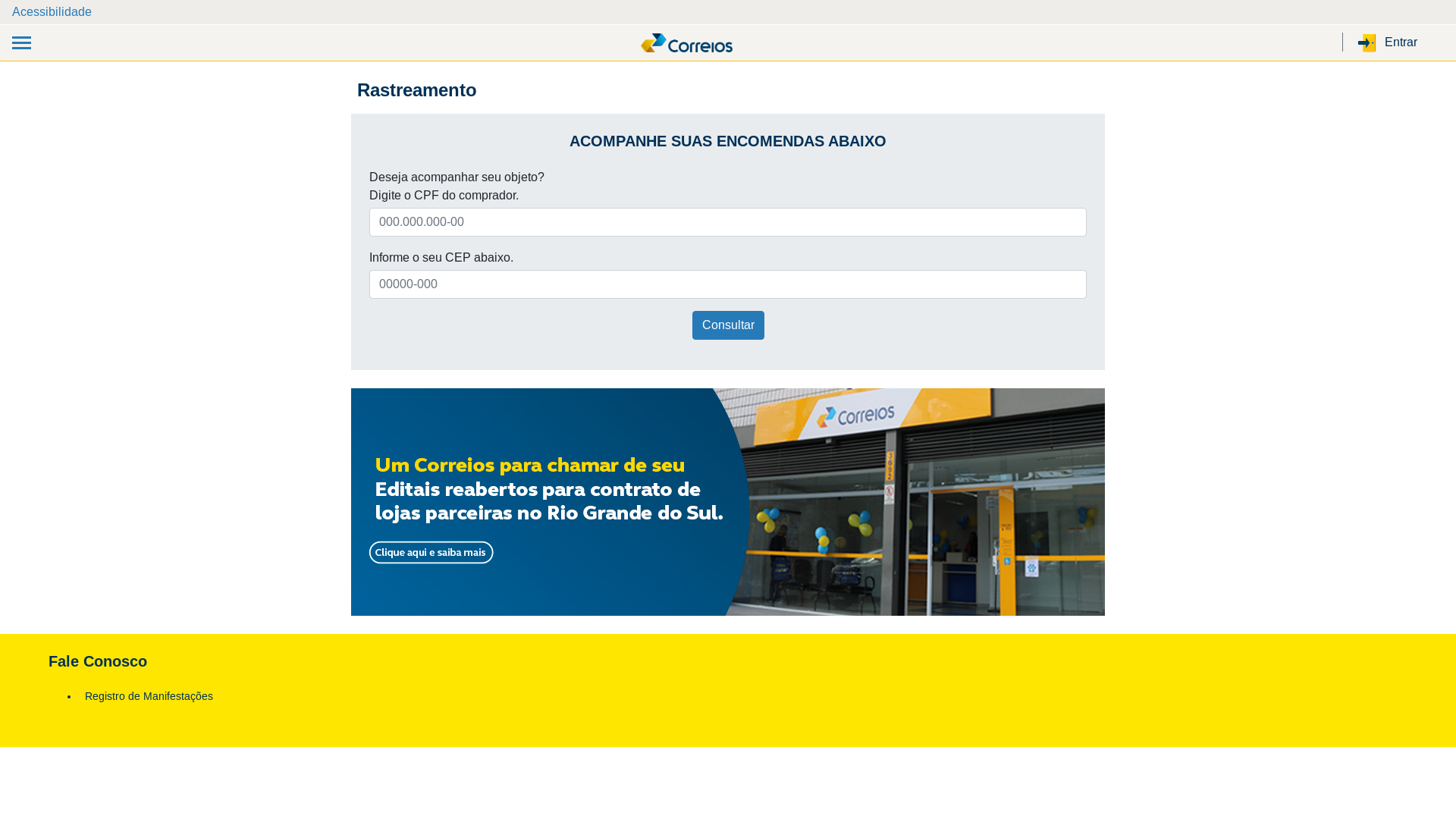 website screenshot of https://envioscertos.shop/