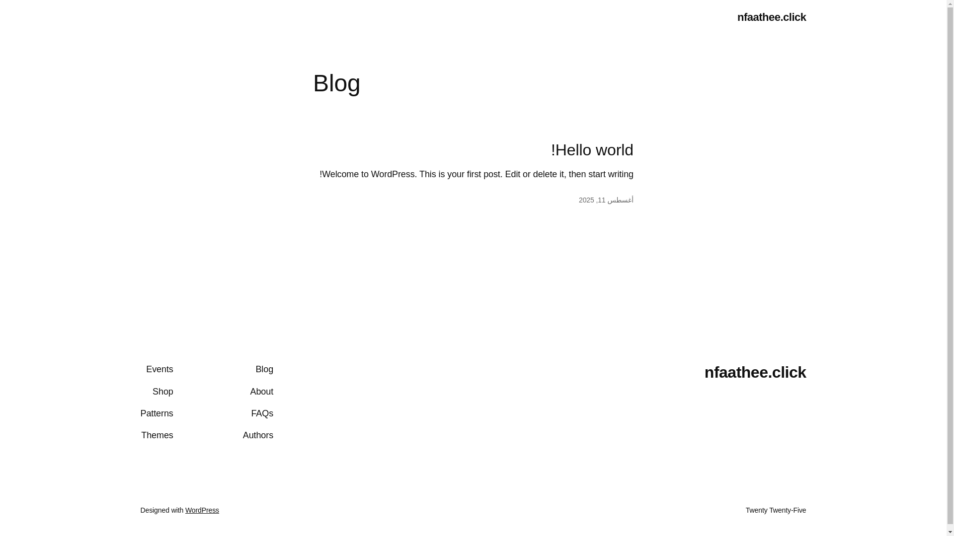 website screenshot of https://nfaathee.click/