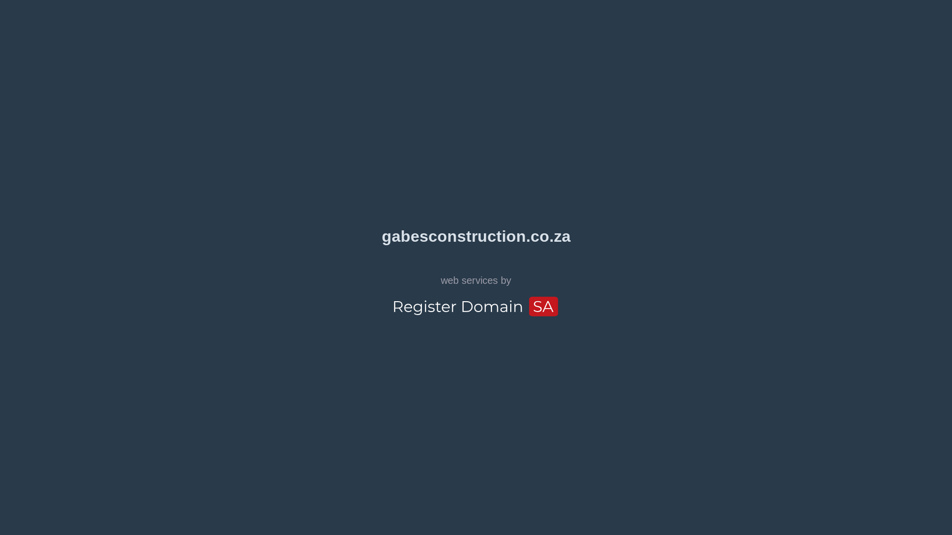 website screenshot of https://gabesconstruction.co.za/