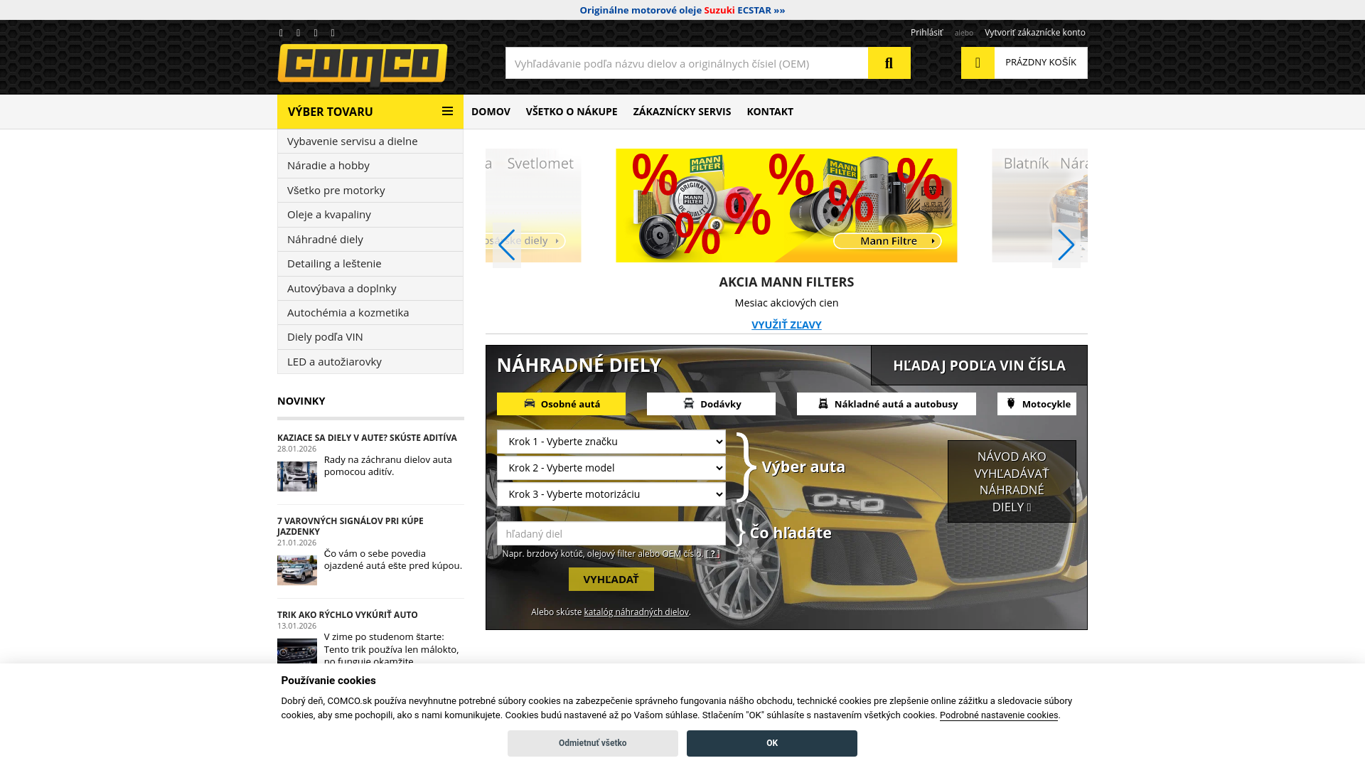 website screenshot of https://zvolavacieakcie.sk/