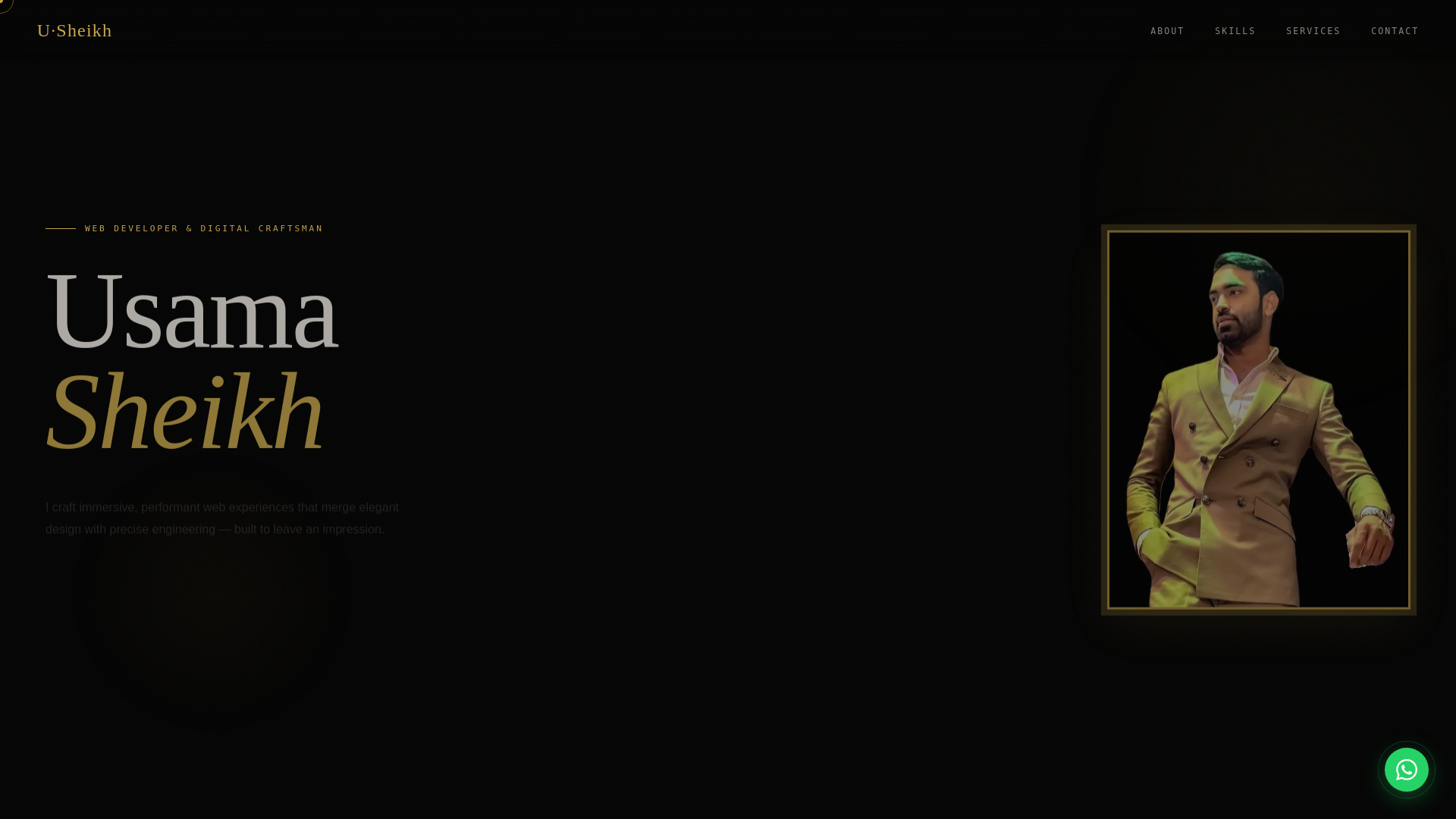 website screenshot of https://usama-2vb.pages.dev/