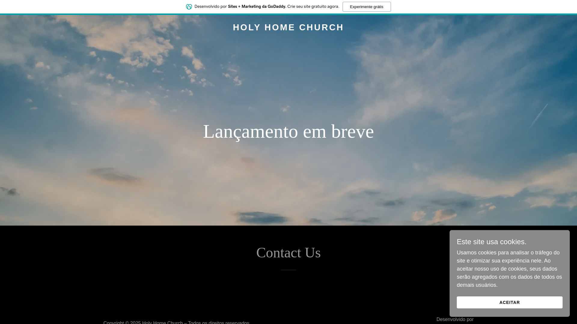 website screenshot of https://holyhomeglobal.com/
