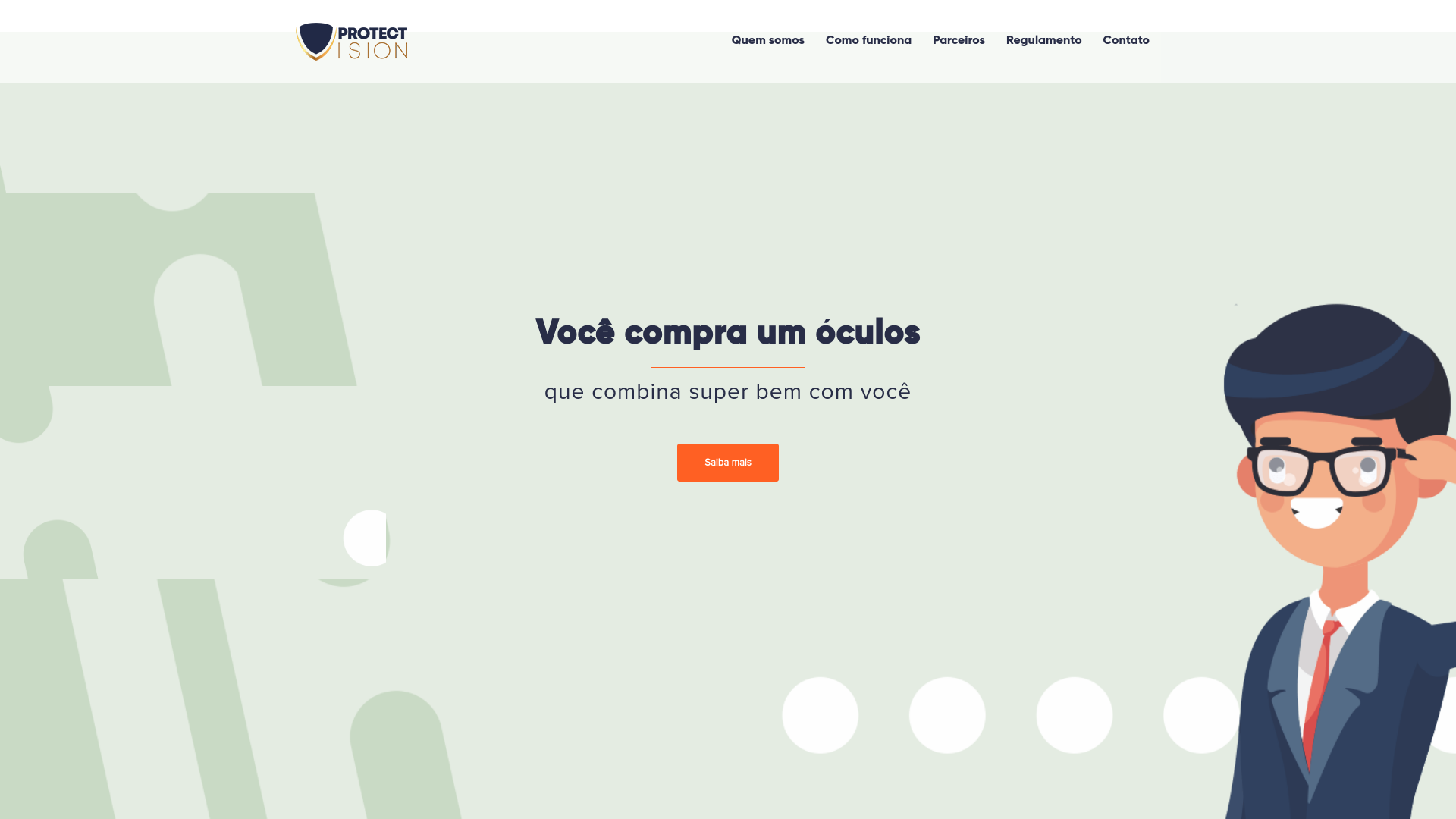 website screenshot of https://protectvision.com.br/