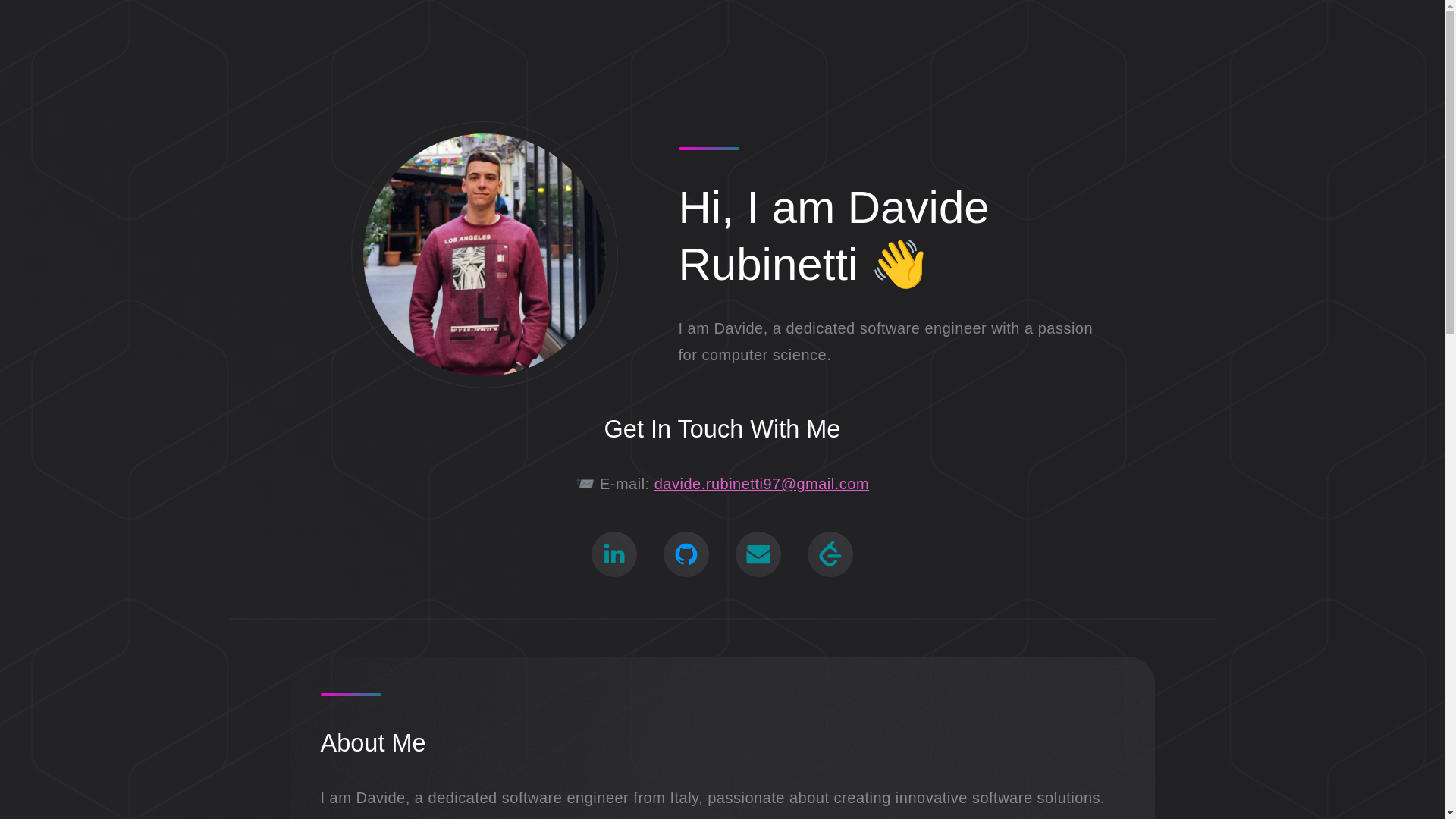 website screenshot of https://daviderubi.pages.dev/
