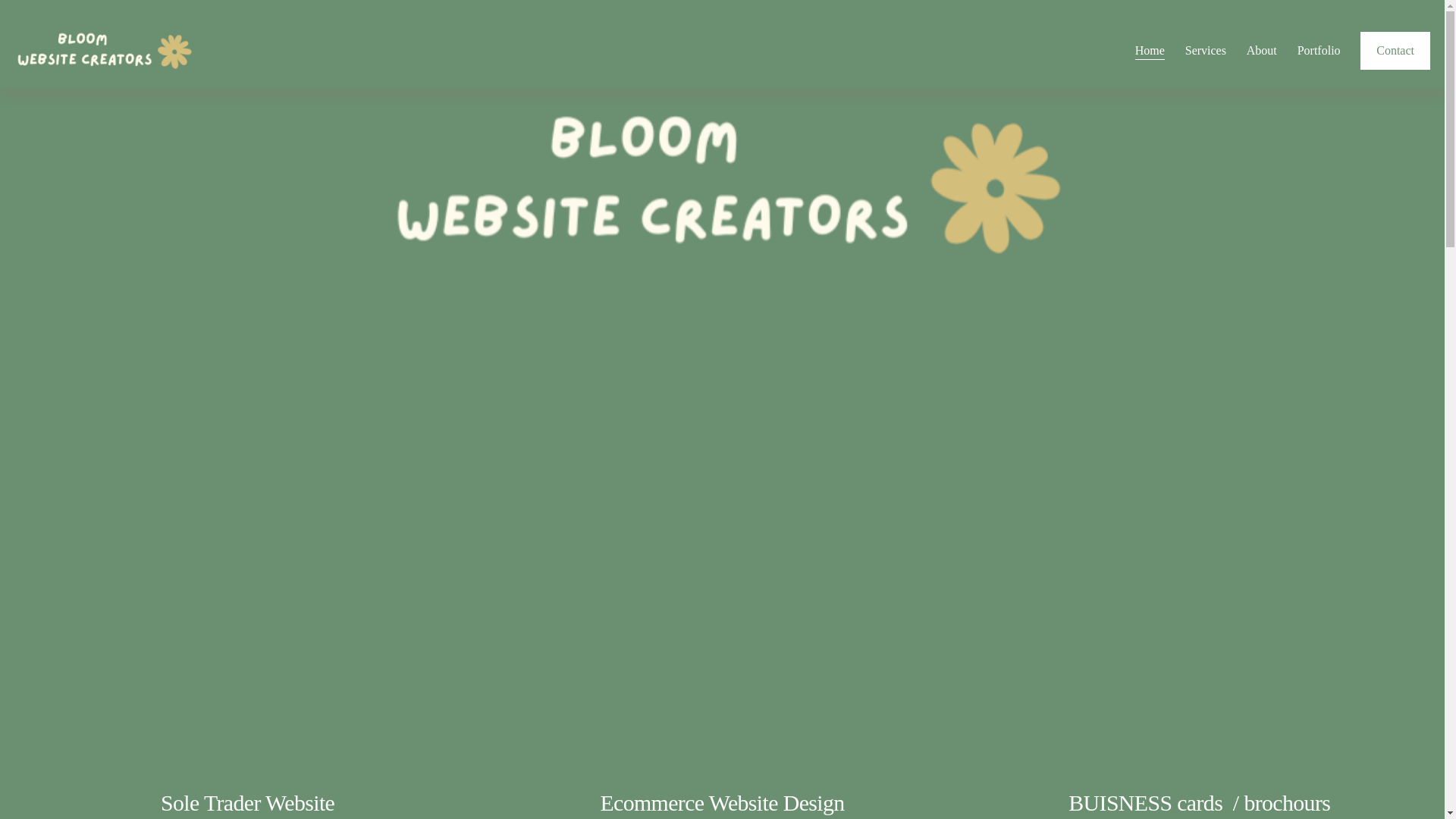 website screenshot of https://bloomwebsitecreators.com/