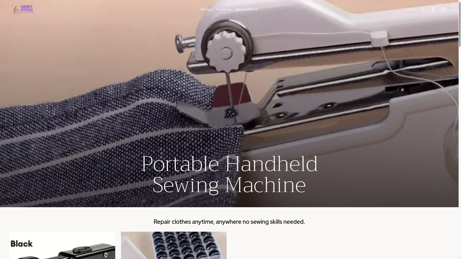 website screenshot of https://handystitch.us/