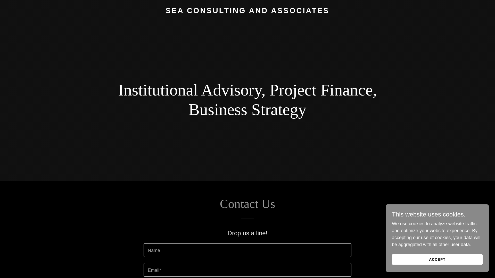 website screenshot of https://seaconsultingassociates.com/