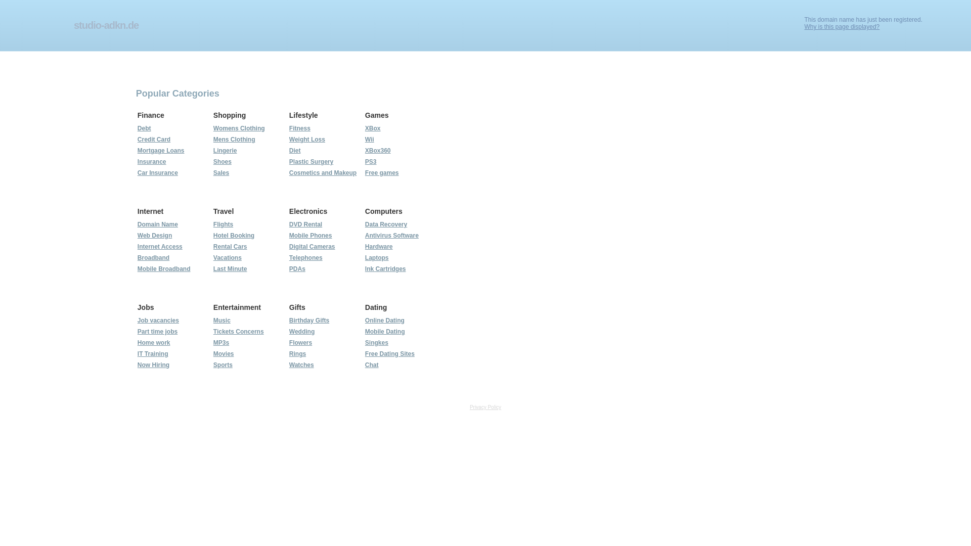 website screenshot of https://studio-adkn.de/