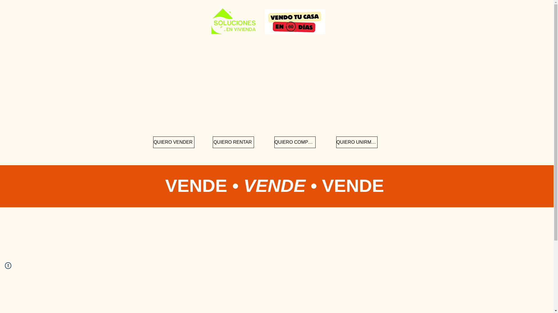 website screenshot of https://solucionesenvivienda.mx/