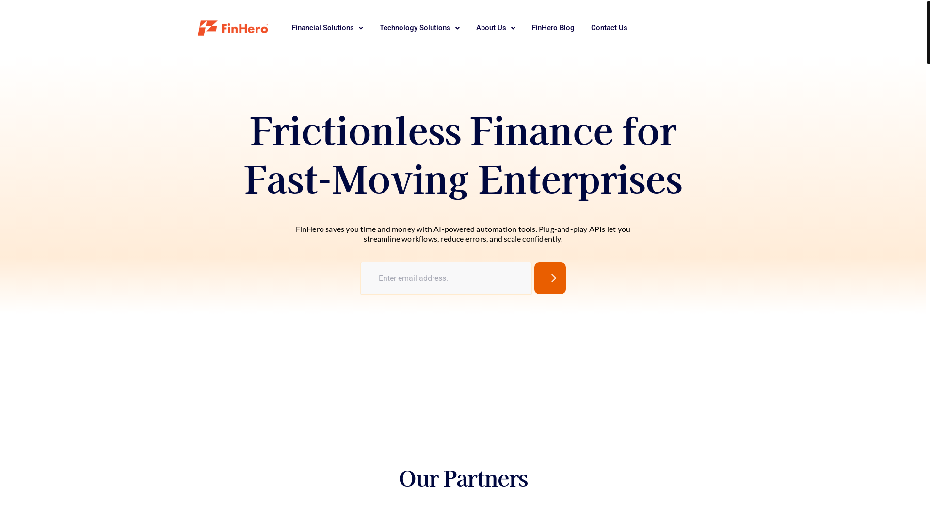 website screenshot of https://finheroteam.com/