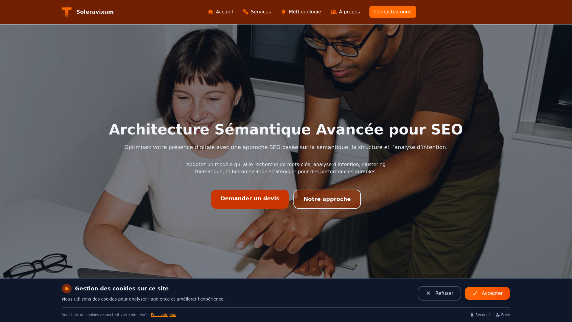 website screenshot of https://soleravixum.sbs/