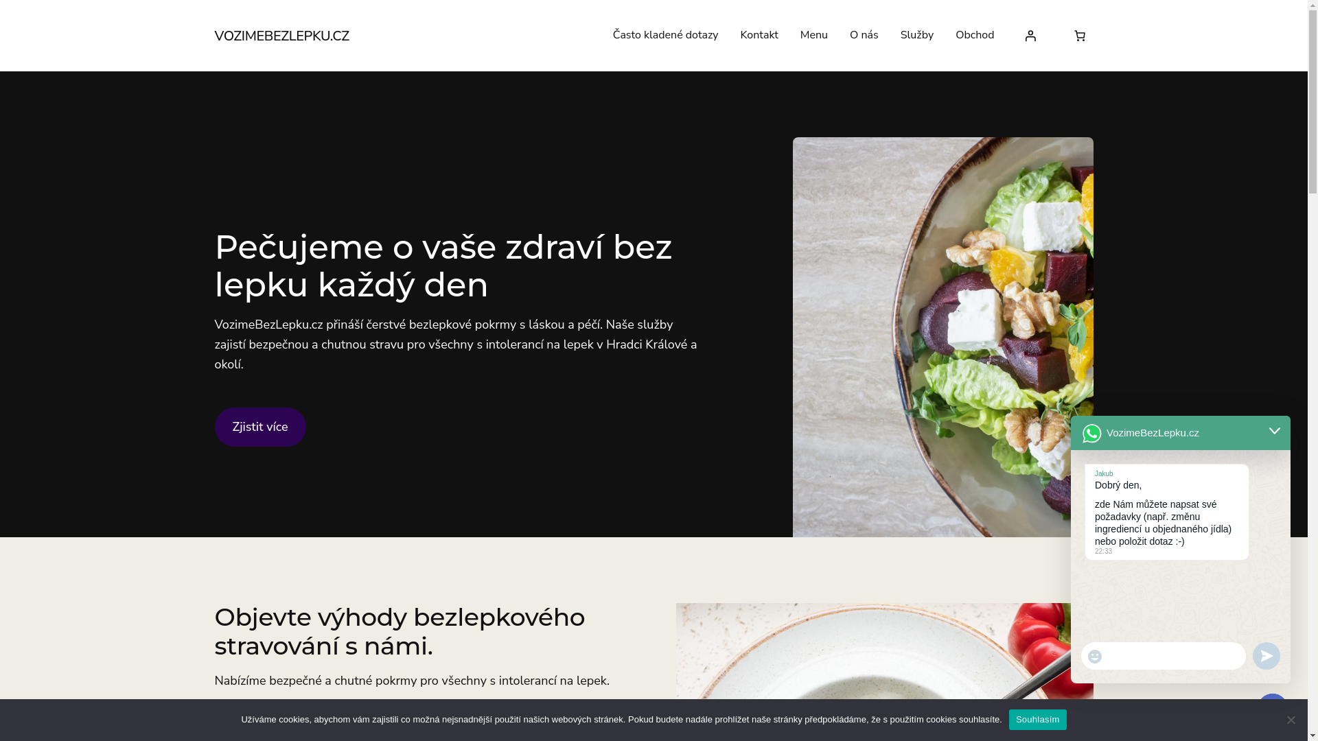 website screenshot of https://bezlepkuvhradci.cz/