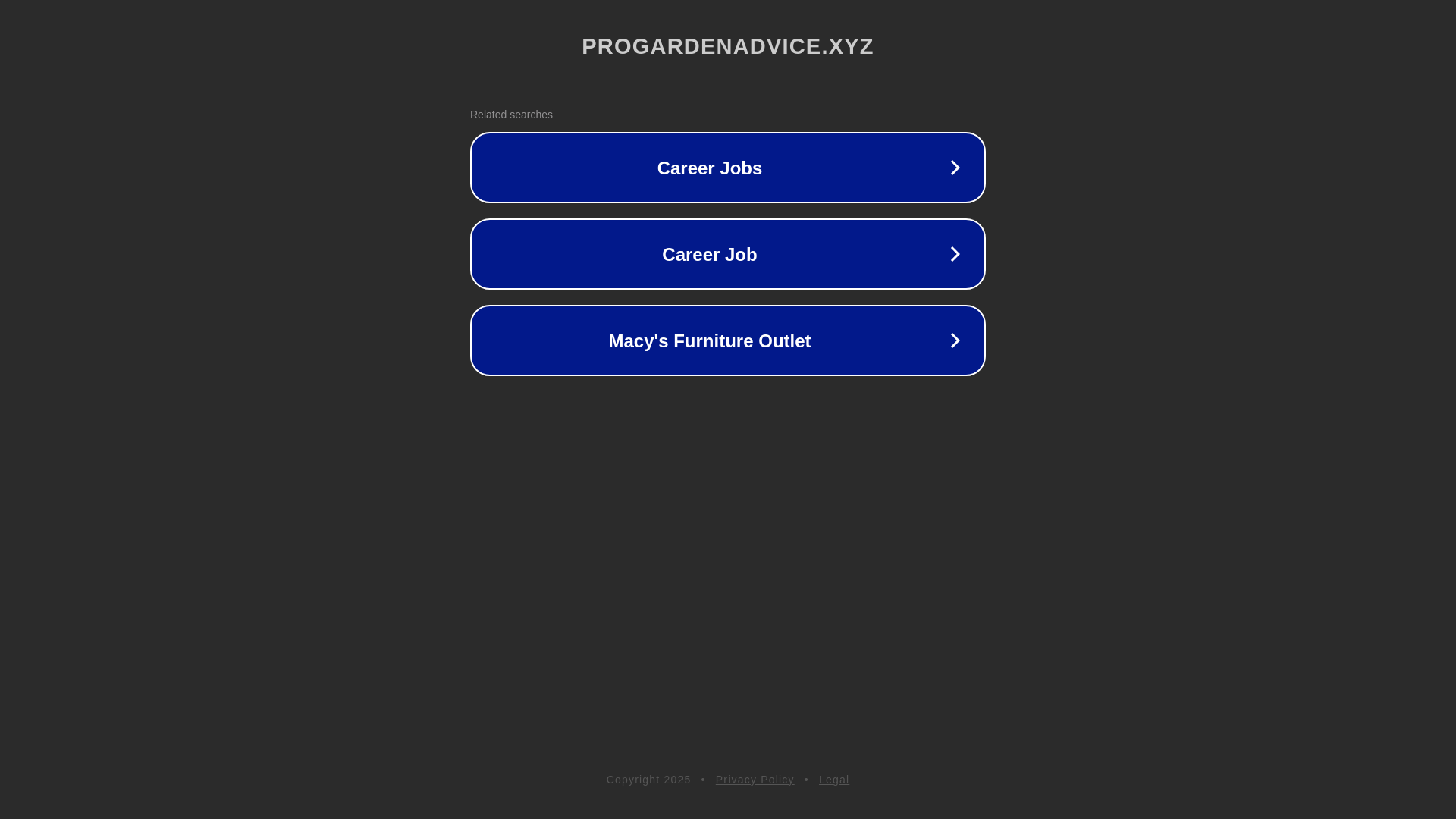 website screenshot of https://progardenadvice.xyz/