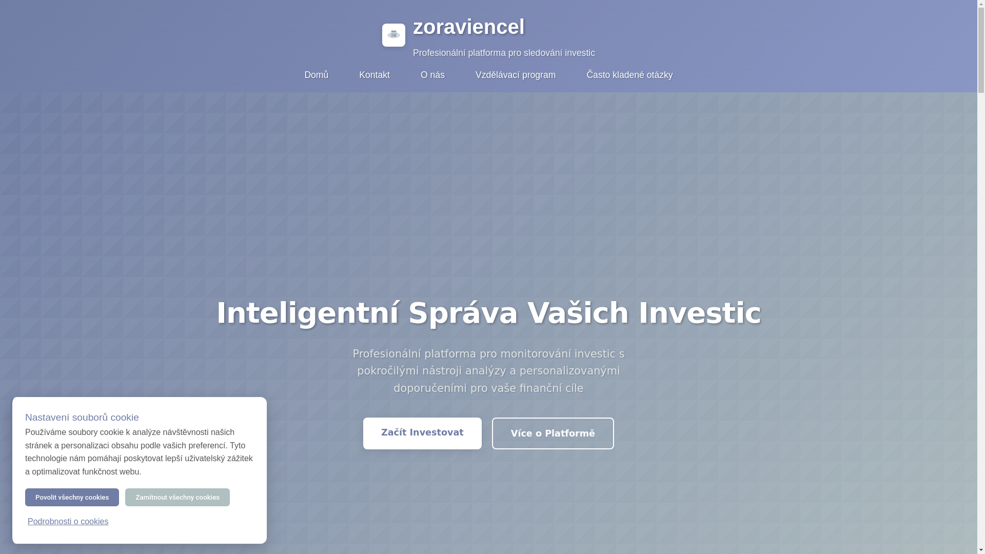 website screenshot of https://zoraviencel.com/