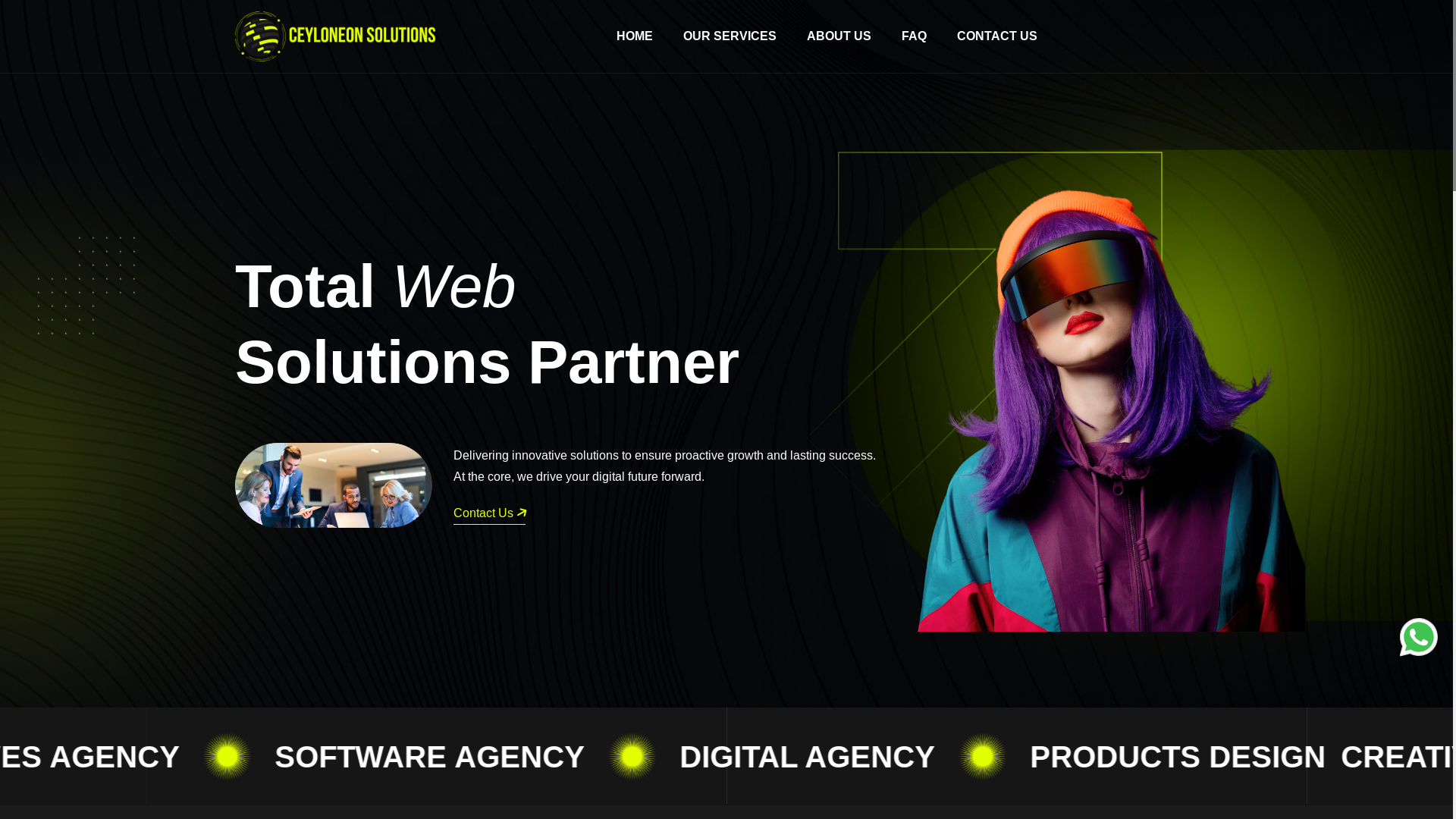 website screenshot of https://ceyloneon-solutions.pages.dev/