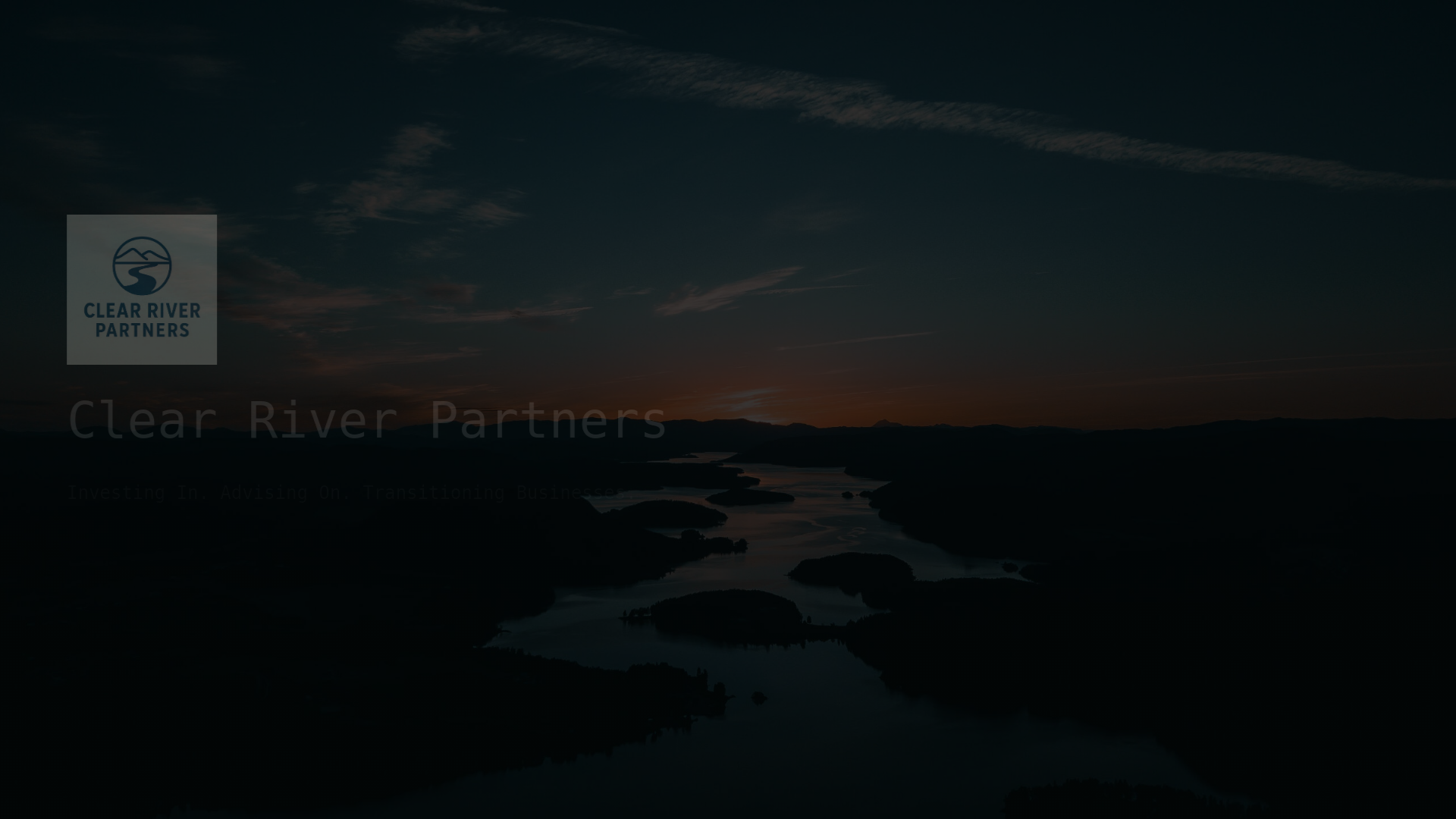 website screenshot of https://clearriverpartners.com/