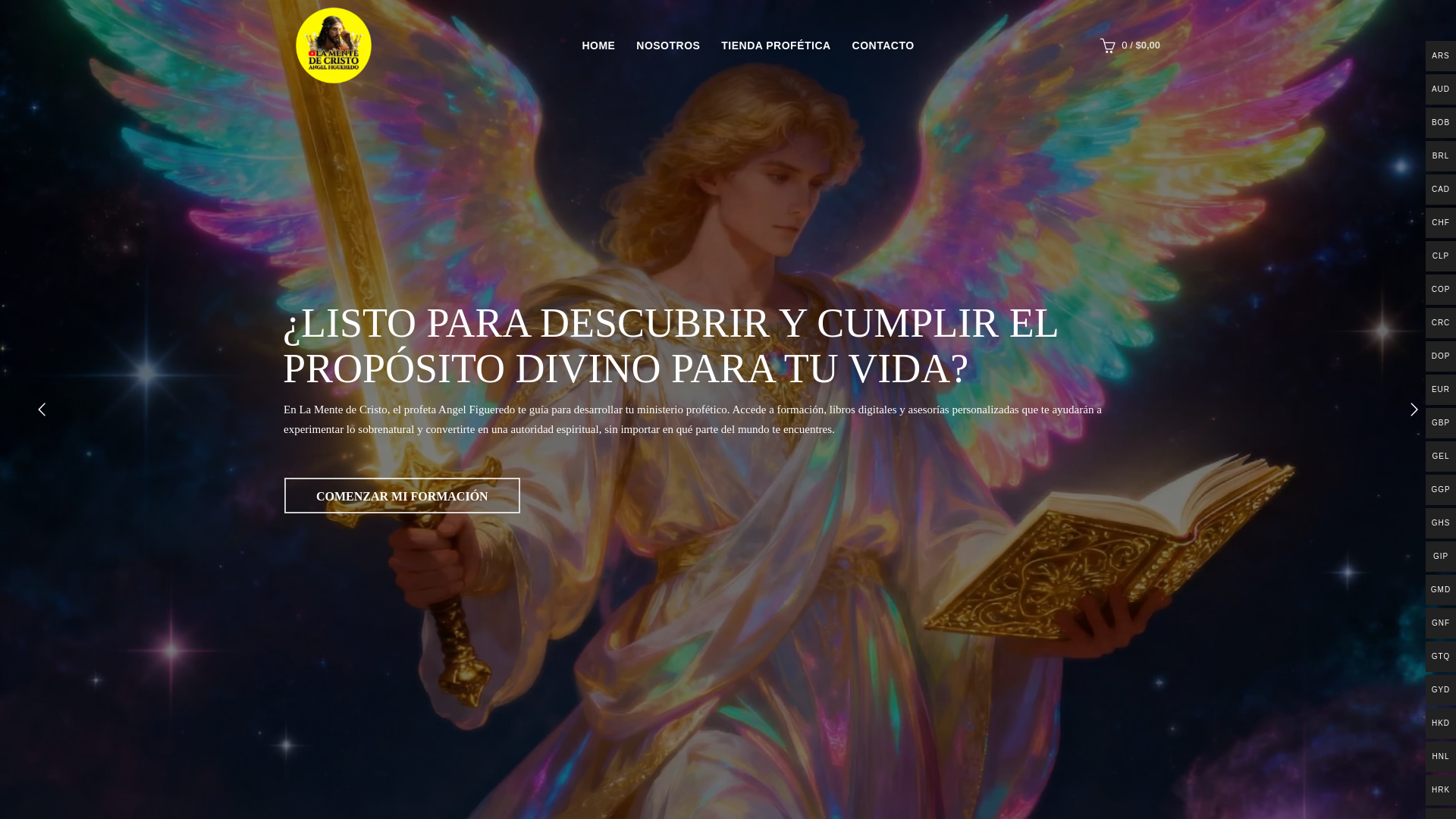 website screenshot of https://lamentedecristoangelfigueredo.com/