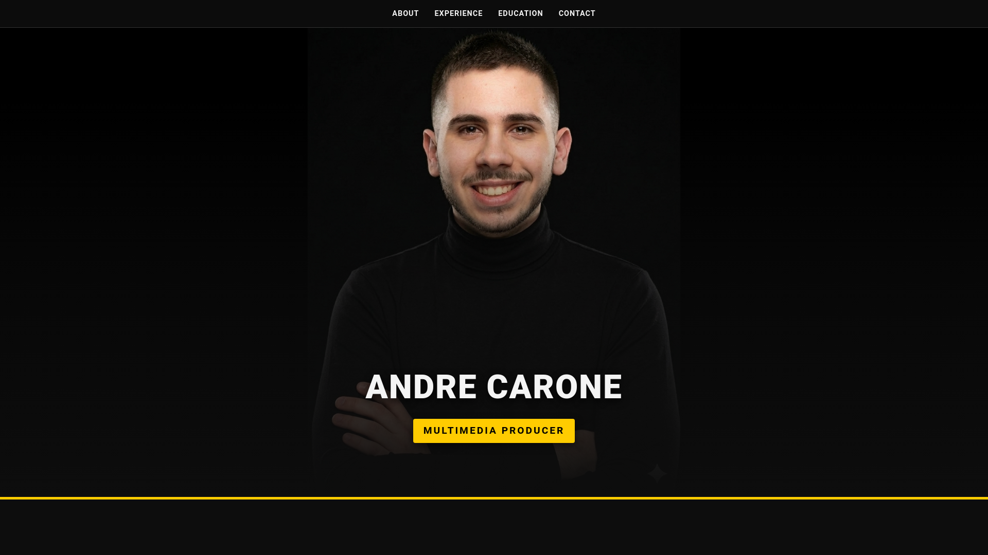 website screenshot of https://andrecarone.online/