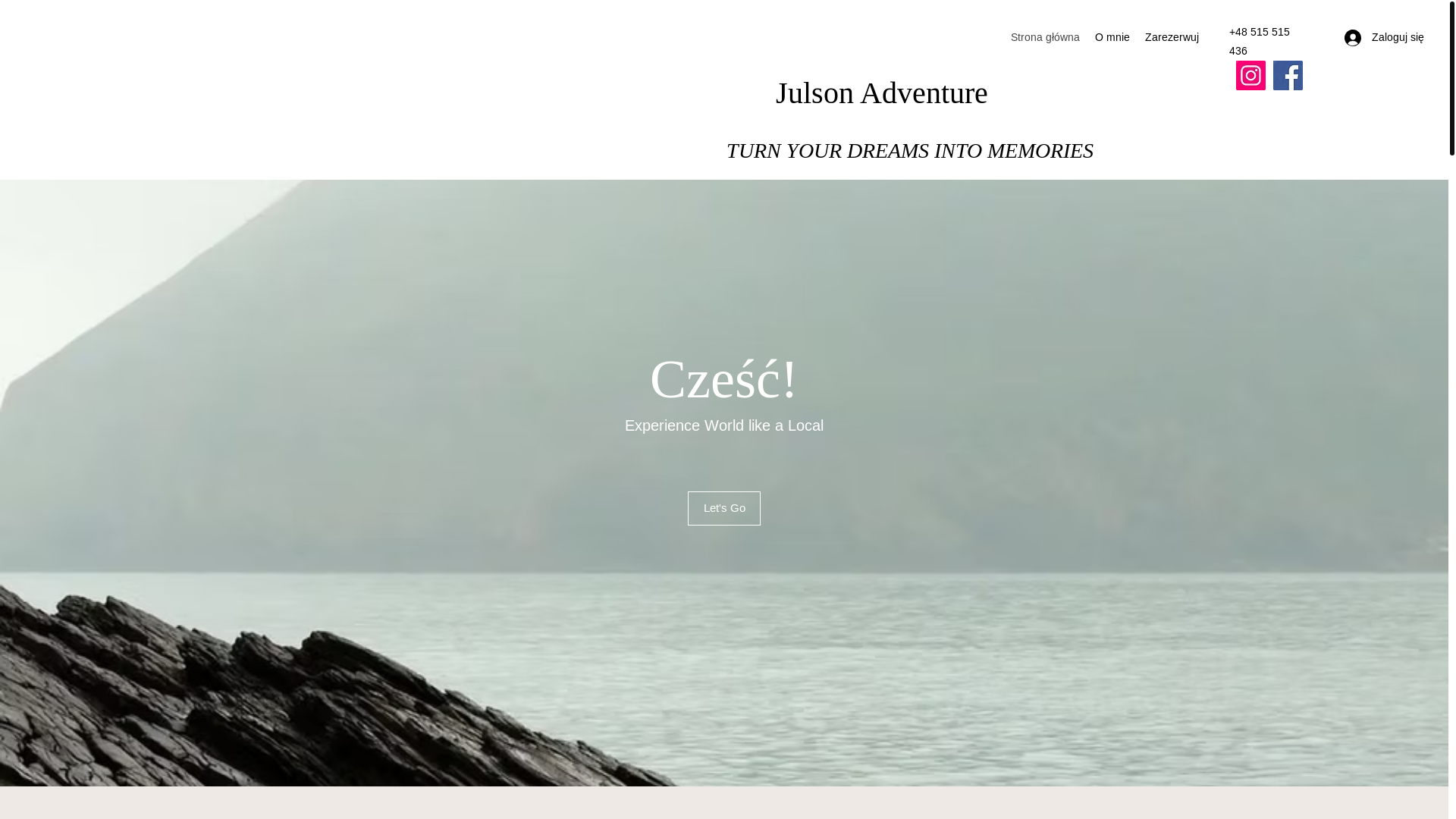 website screenshot of https://julsonadventure.com/