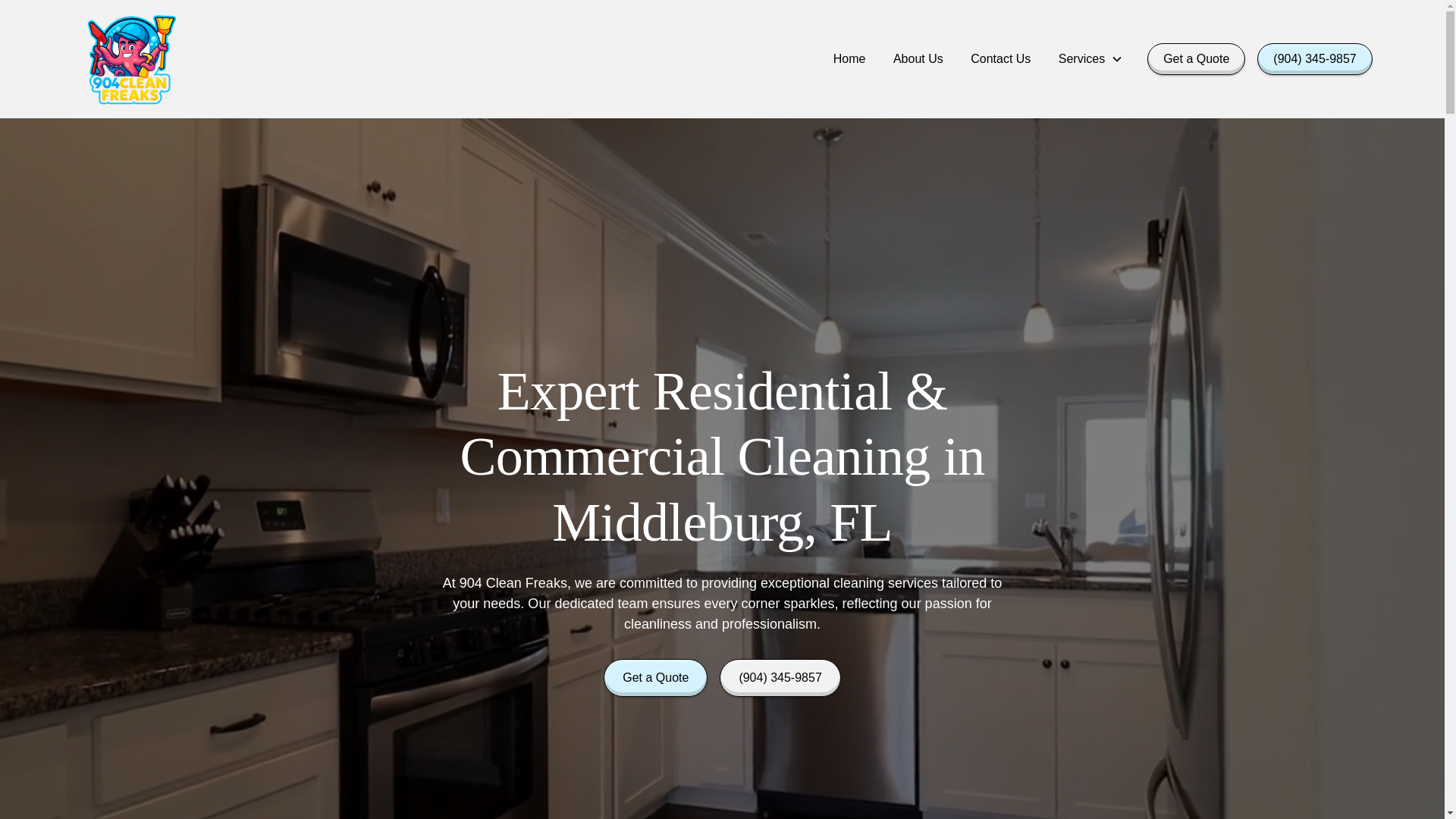 website screenshot of https://904cleanfreaks.com/