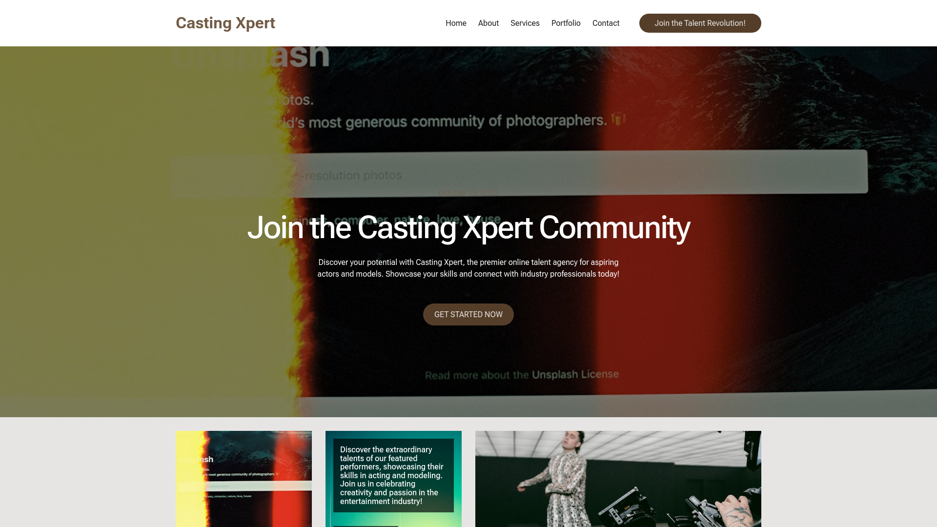 website screenshot of https://castingxpert.com