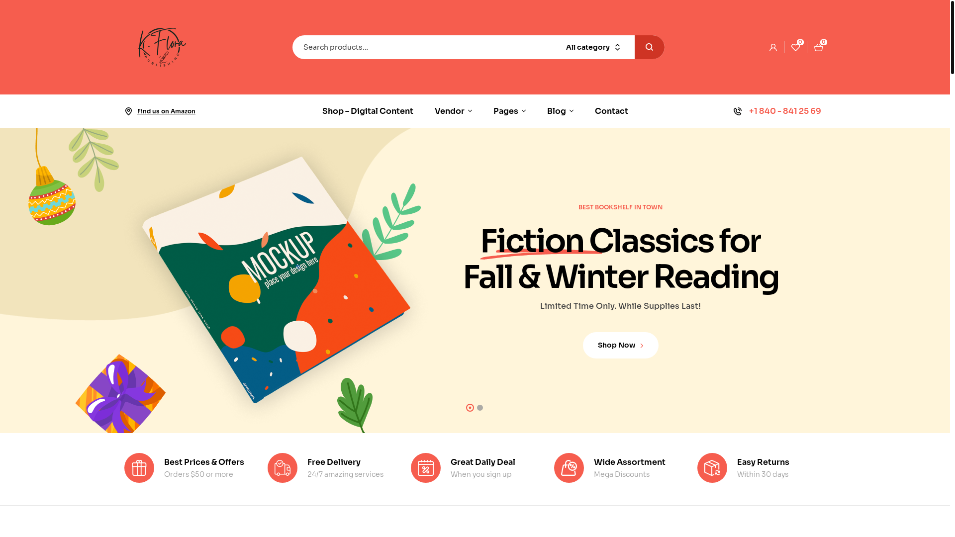 website screenshot of https://kflorapublishing.com/