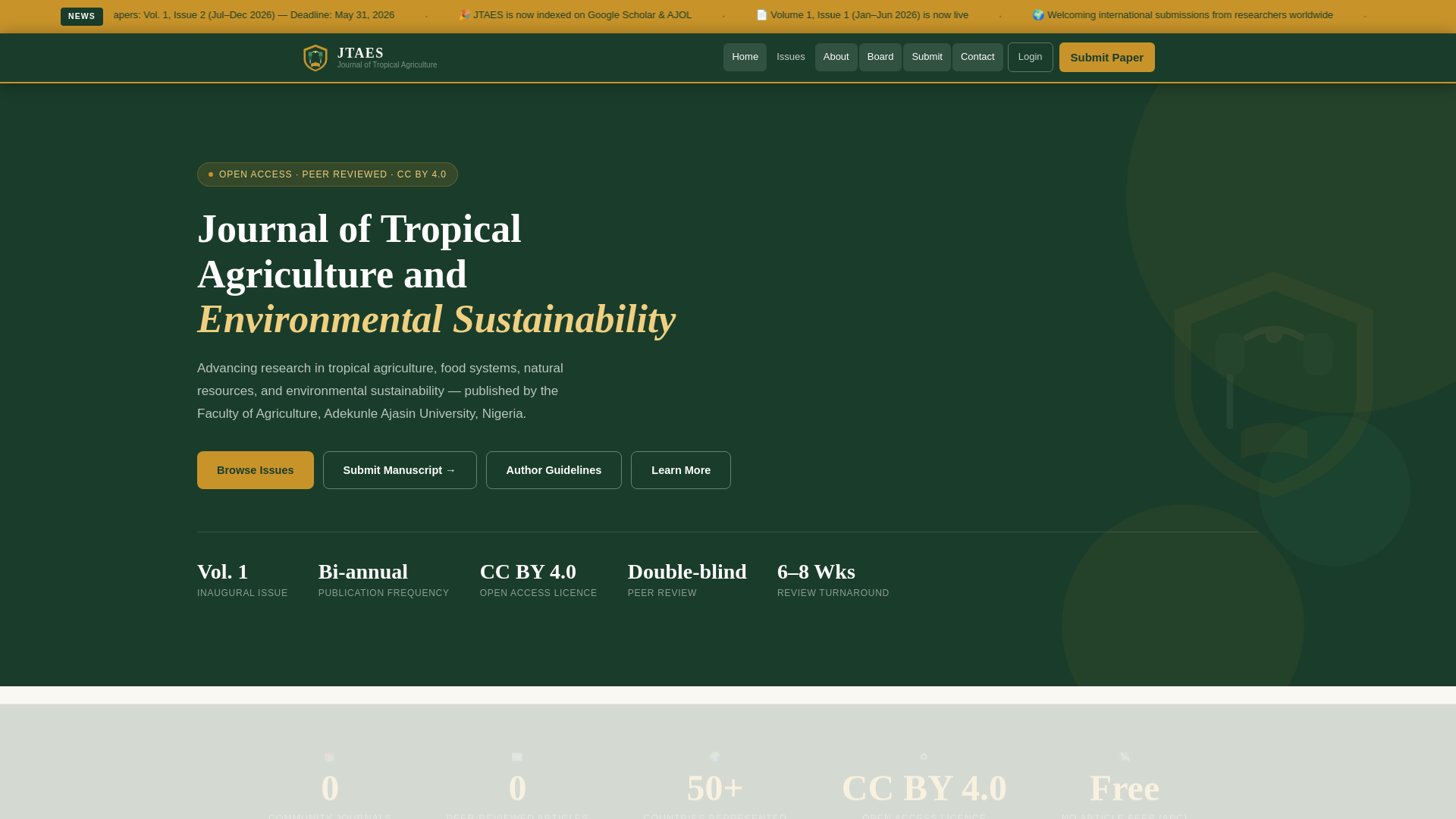 website screenshot of https://jtaes.com/