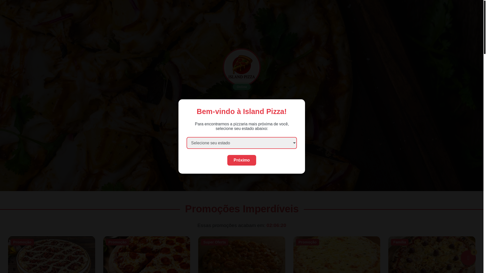 website screenshot of https://islandpizza.site/