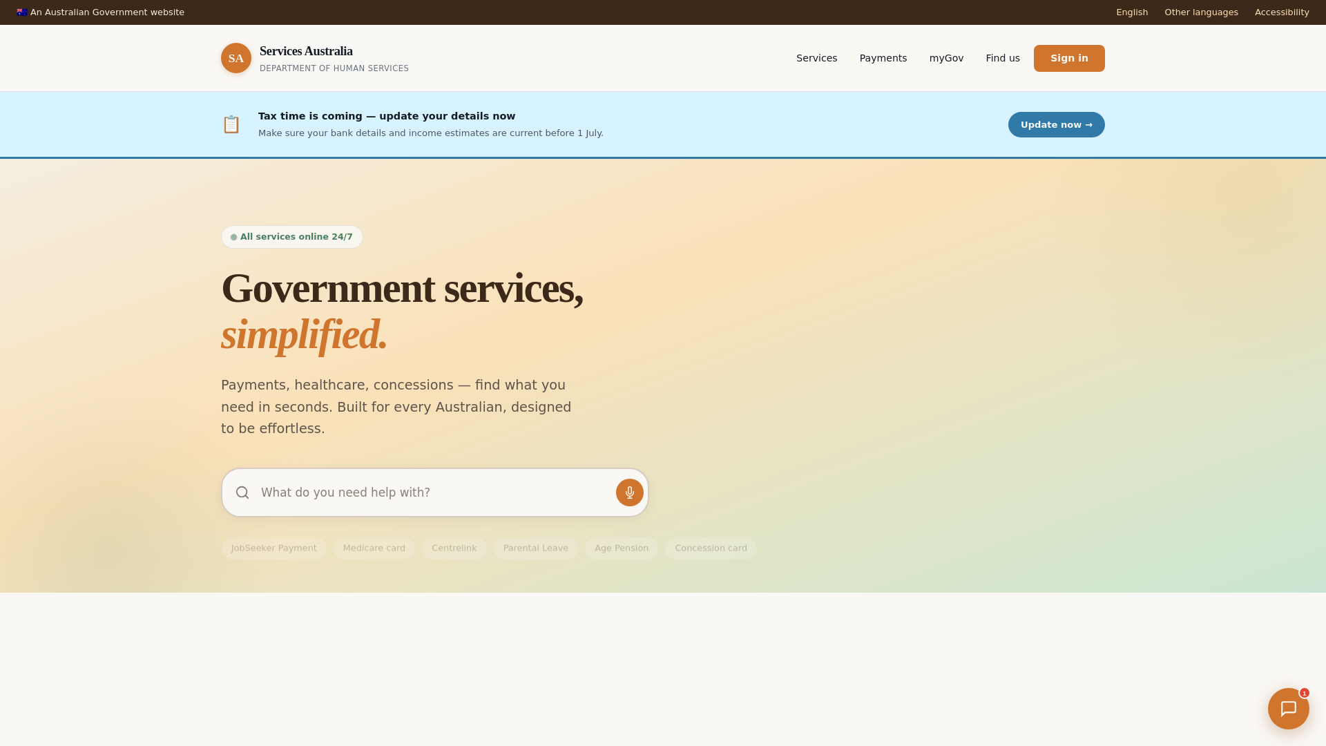 website screenshot of https://services-australia-makeover.pages.dev/