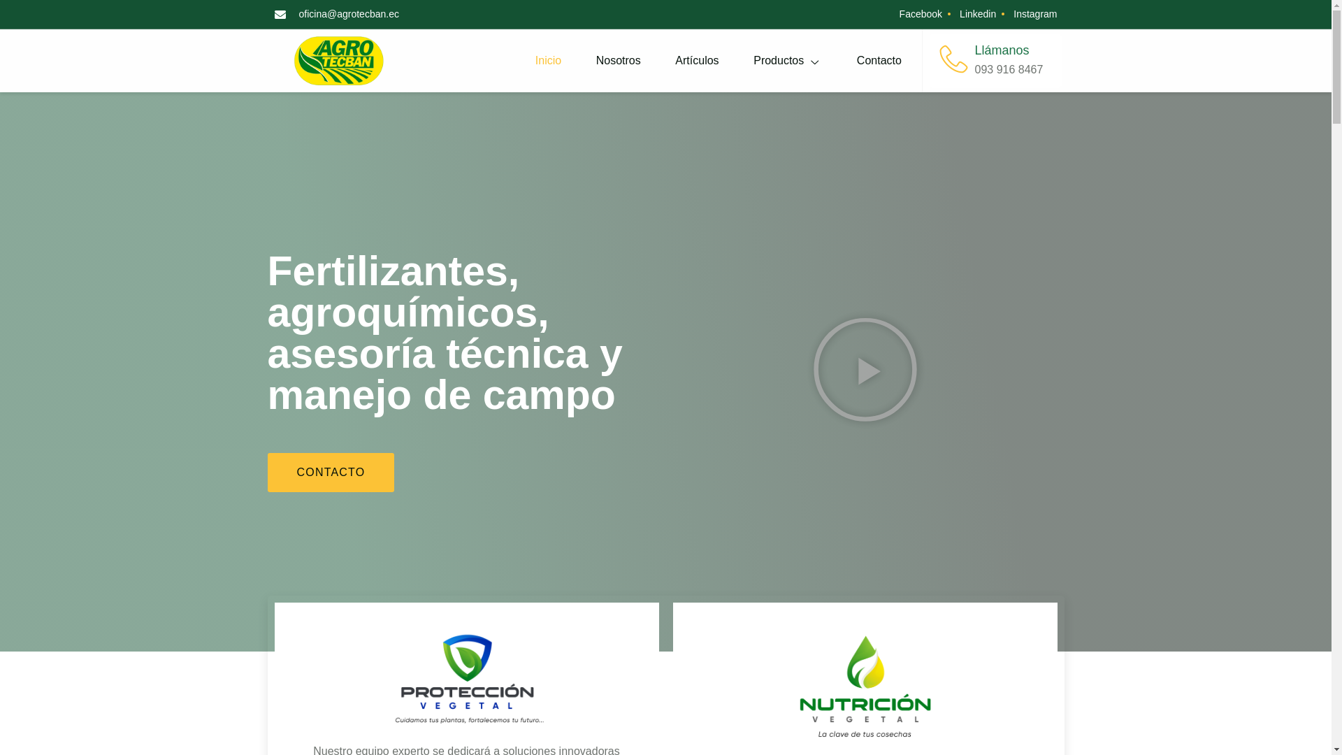 website screenshot of https://agrotecban.pages.dev/