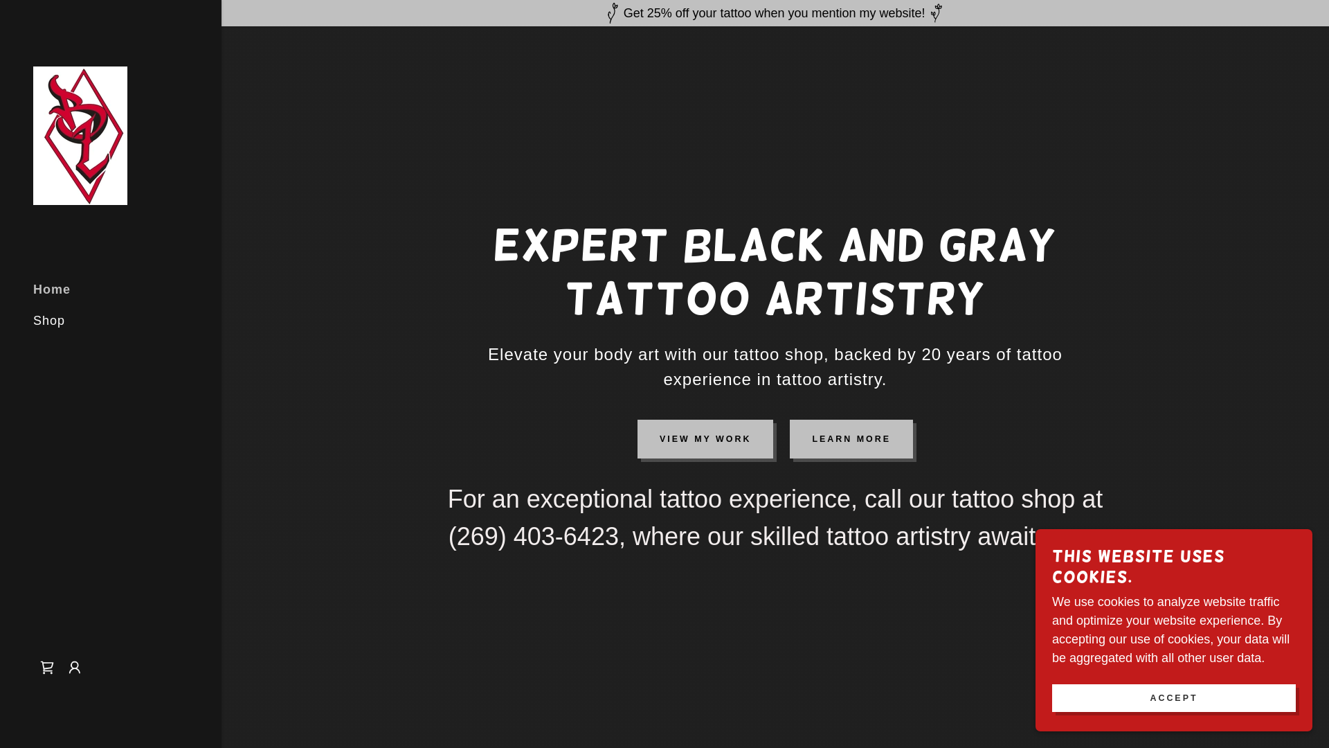 website screenshot of https://tattoosbybrauliolosoya.ink/