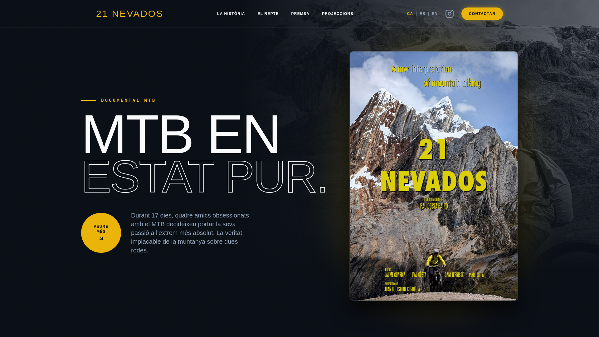 website screenshot of https://21nevados.pages.dev/