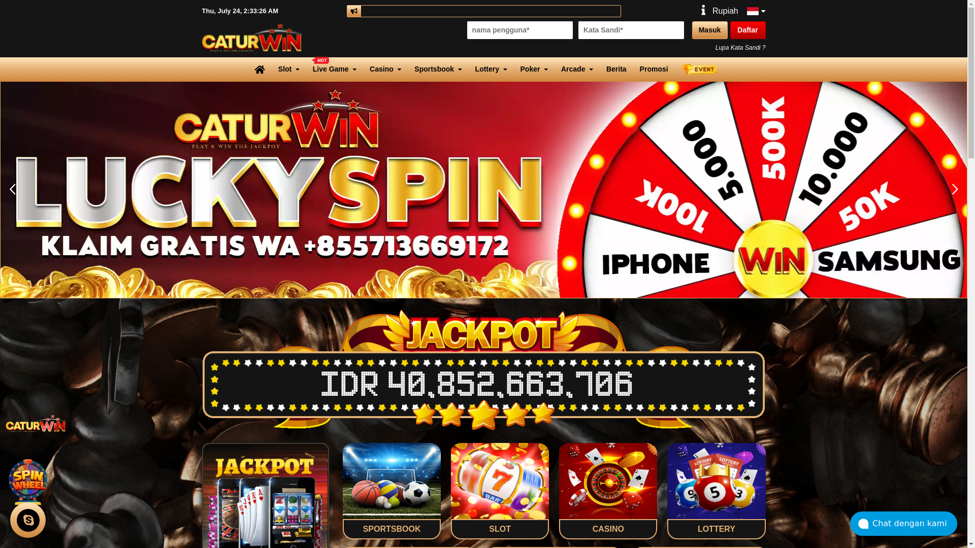 website screenshot of https://caturwins.beer/