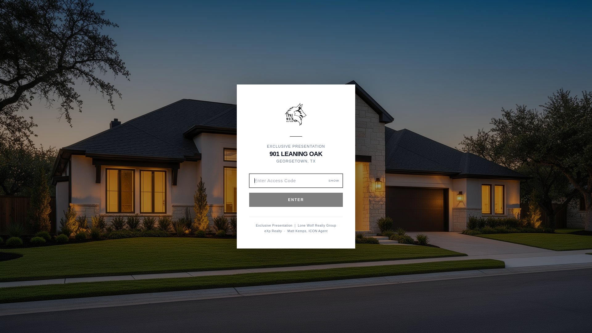 website screenshot of https://901leaningoak.com/
