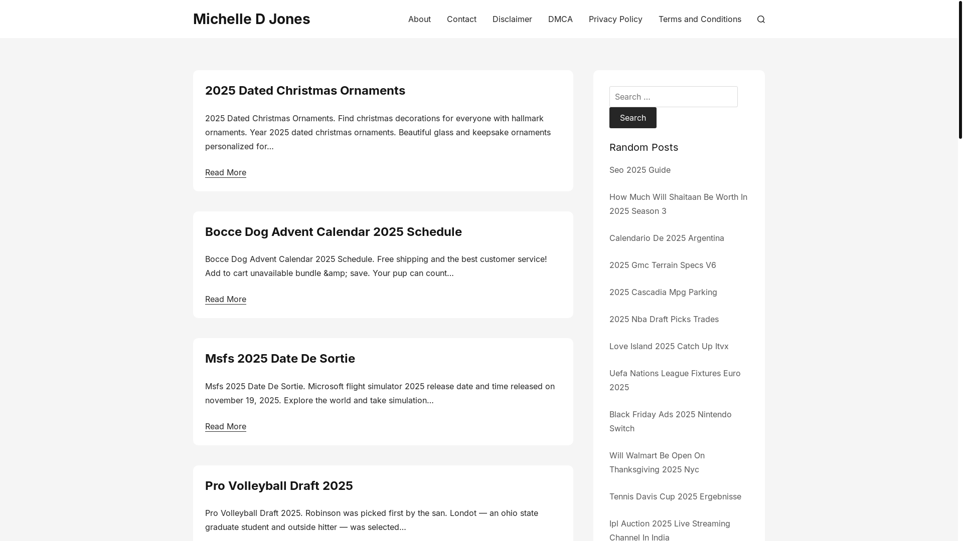website screenshot of https://michelledjonesk.pages.dev/