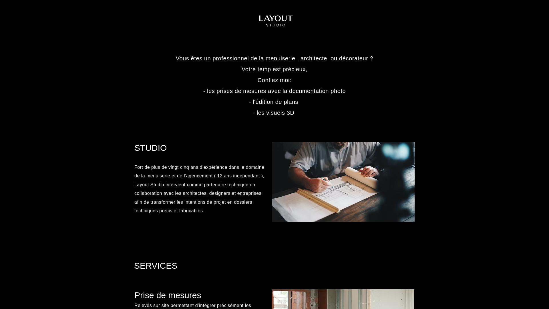website screenshot of https://layout-studio.ch/