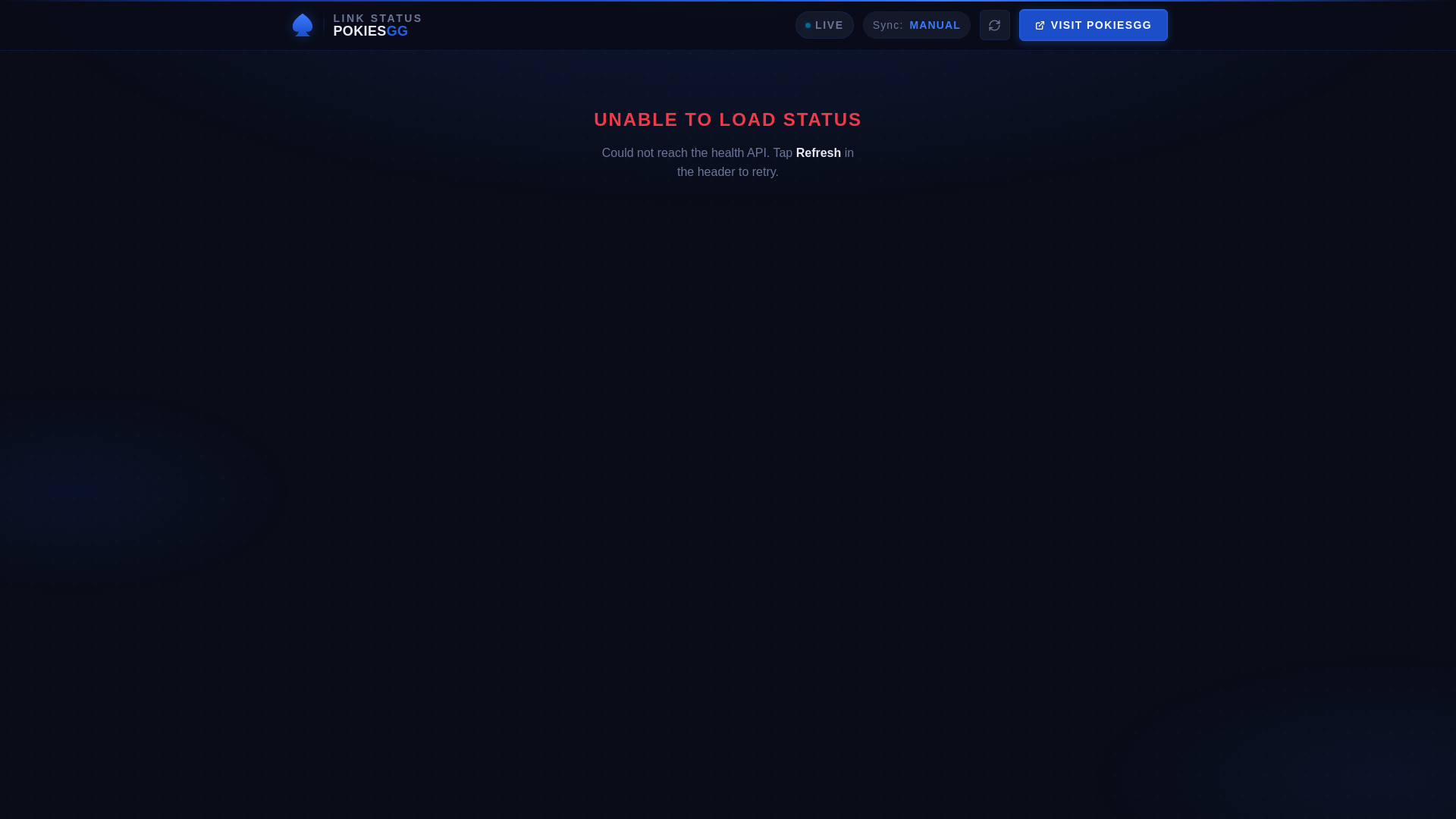 website screenshot of https://pokiesgg-status.pages.dev/