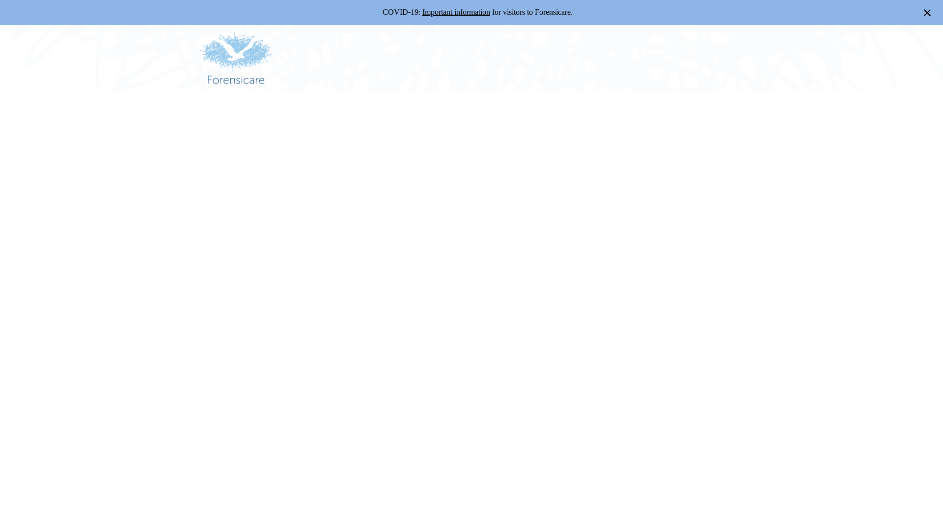 website screenshot of https://forensicare.vic.gov.au