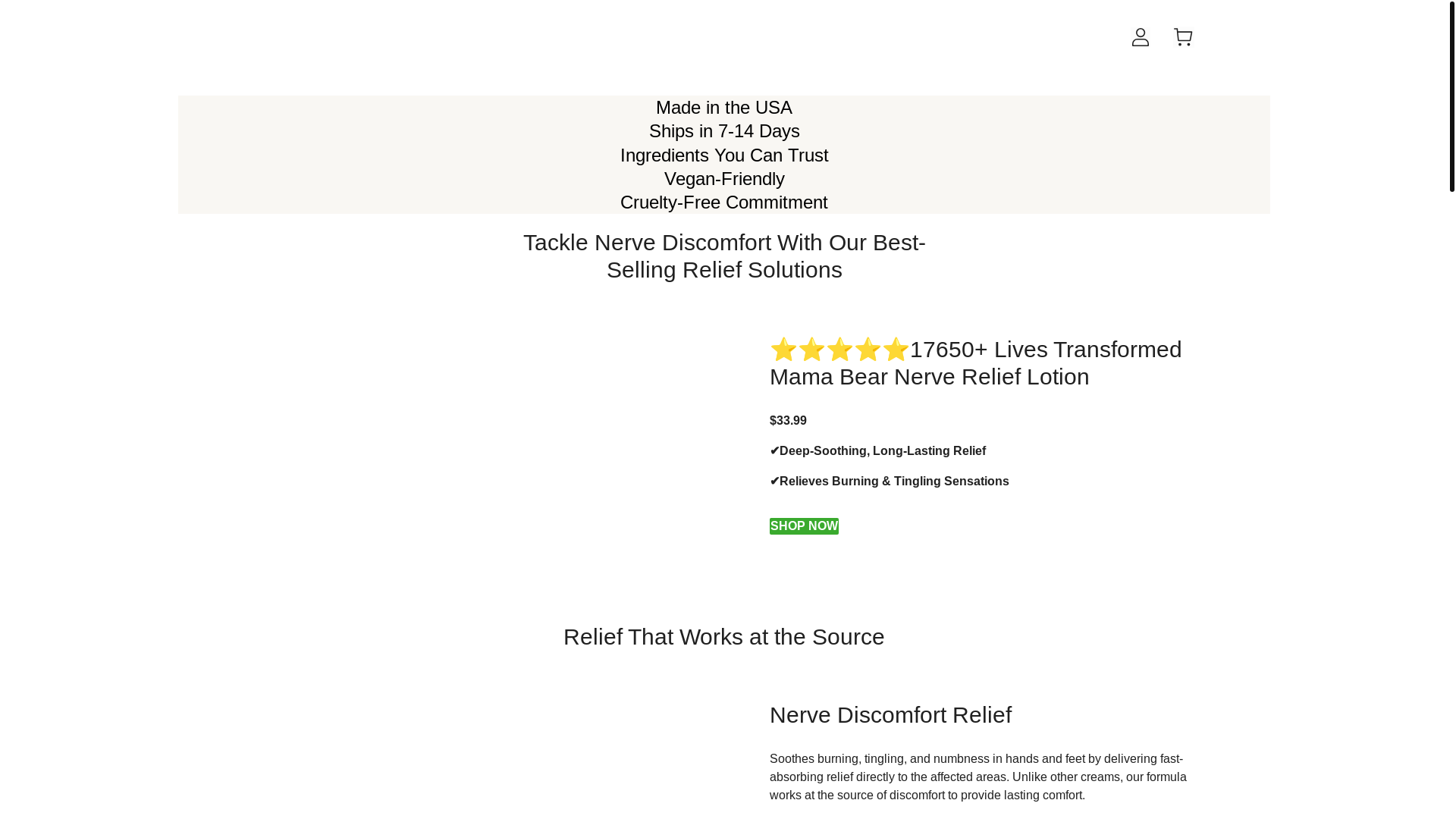 website screenshot of https://mamabearoasis.site/