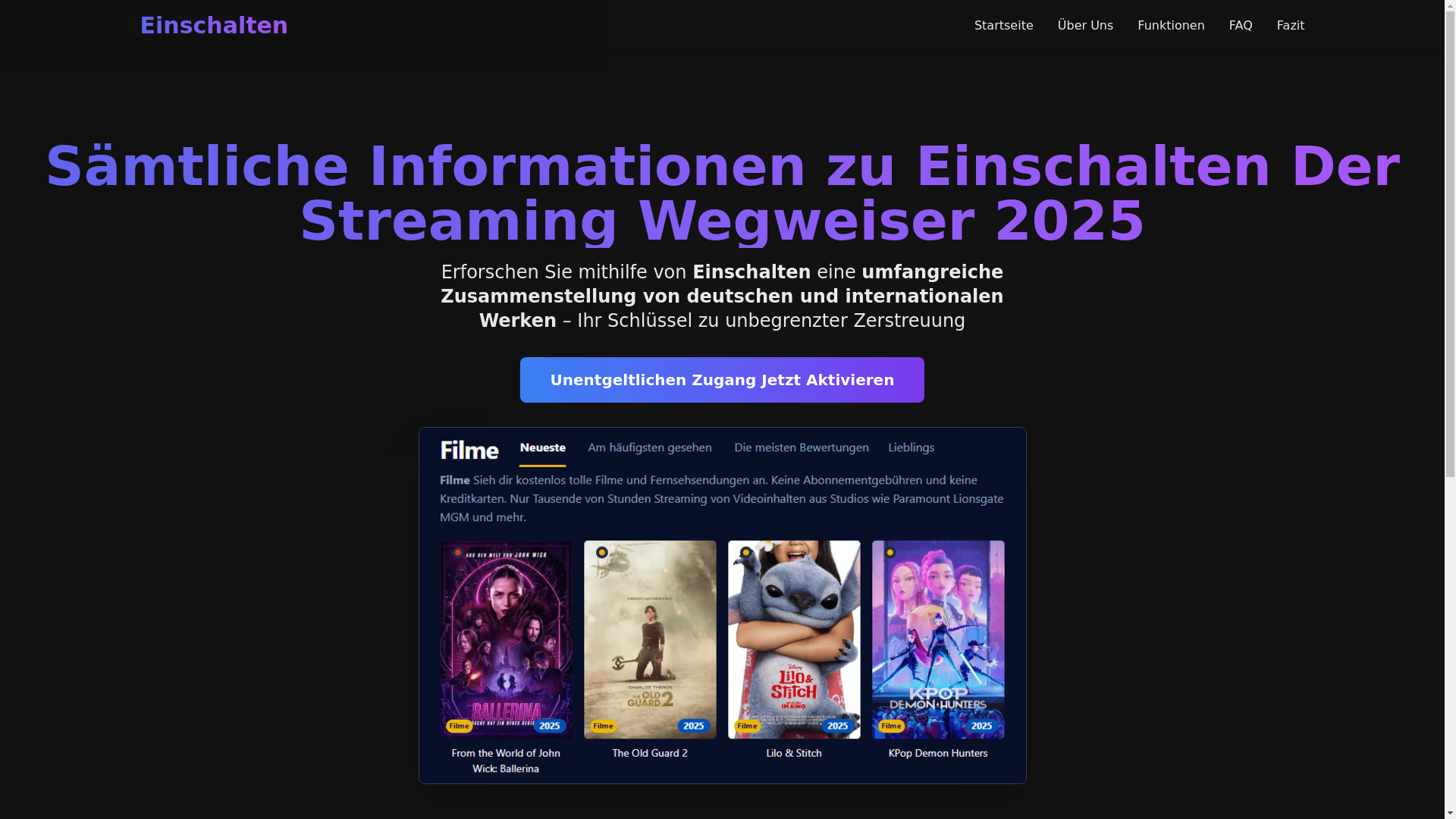 website screenshot of https://einschalten-qi8x.pages.dev/