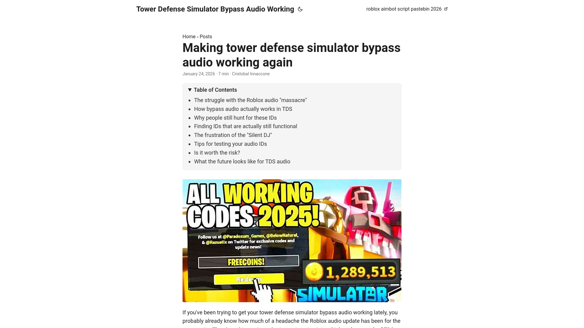 website screenshot of https://tower-defense-simulator-bypass-audio-working.pages.dev/