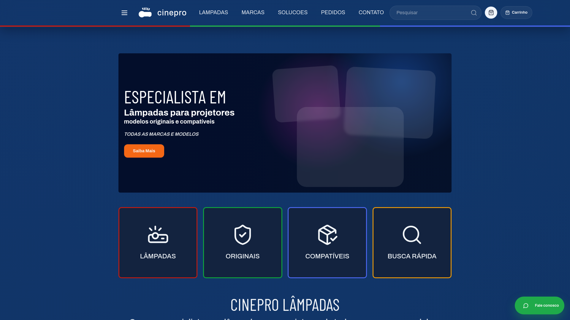 website screenshot of https://cinepro-site.pages.dev/