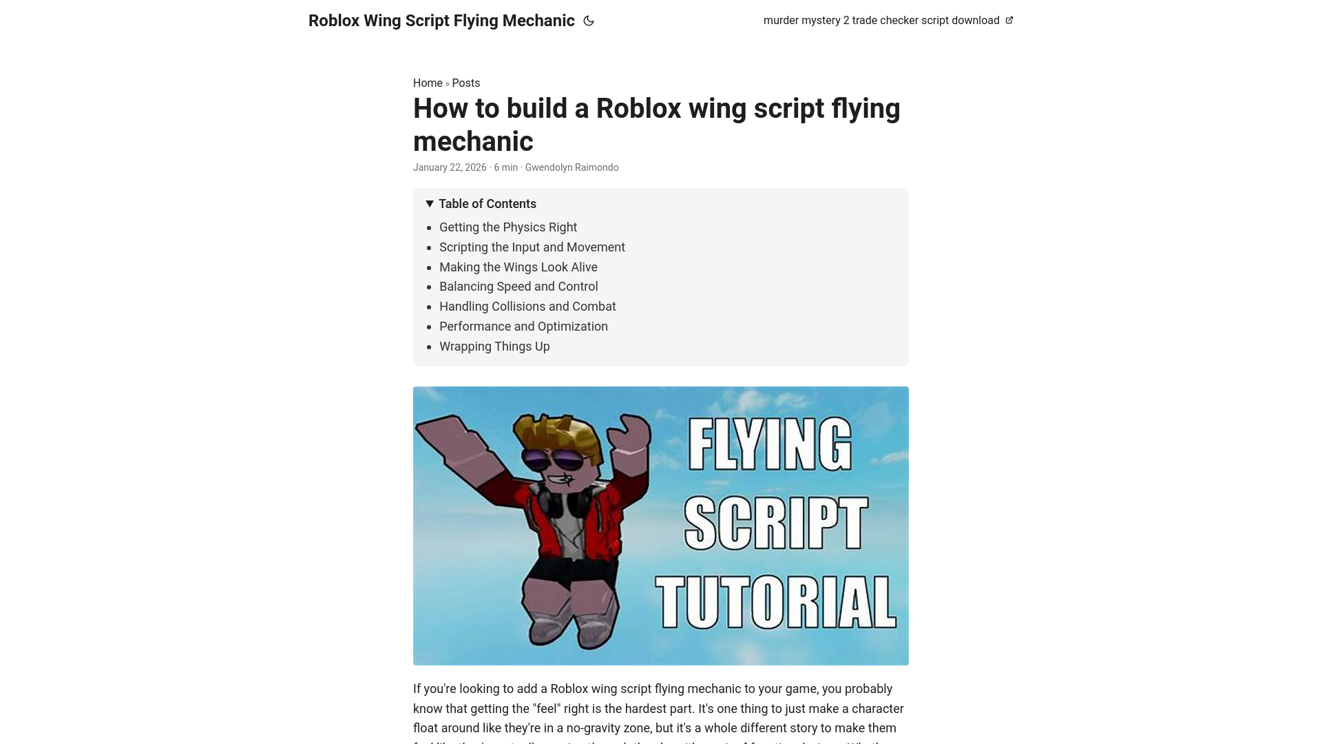 website screenshot of https://roblox-wing-script-flying-mechanic.pages.dev/