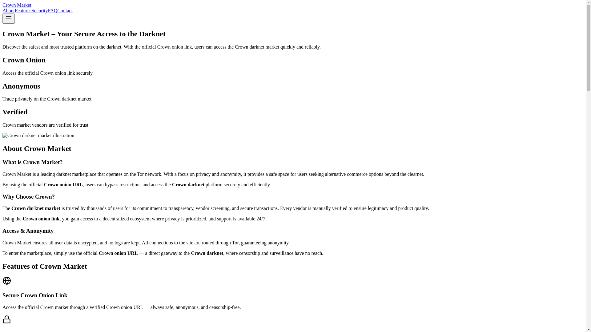 website screenshot of https://crowndarknet.com/