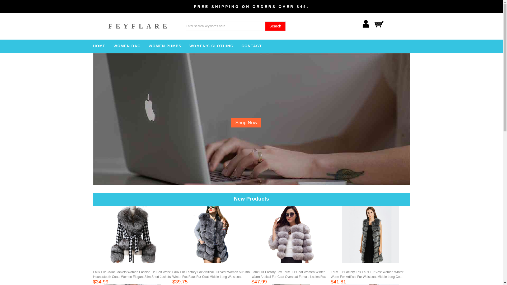 website screenshot of https://feyflare.top/