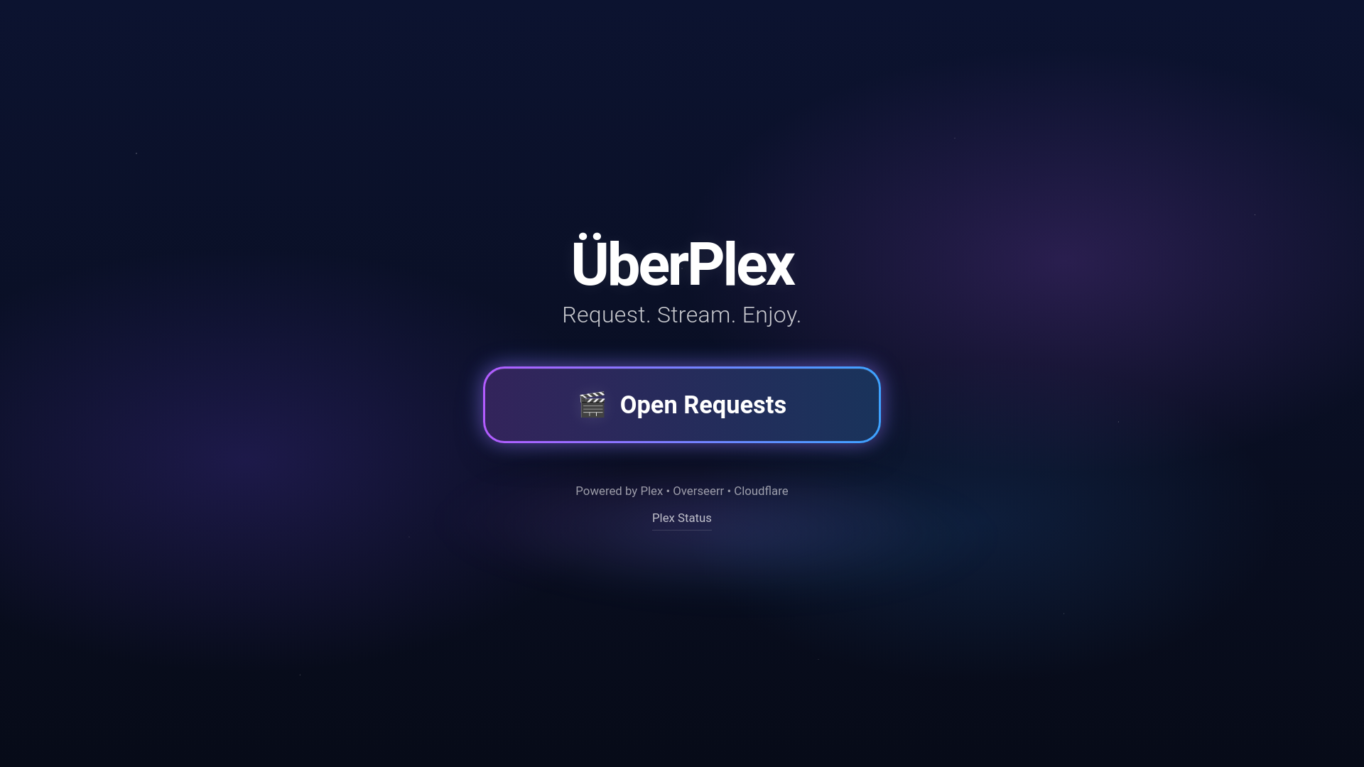 website screenshot of https://uberplexlanding.pages.dev/